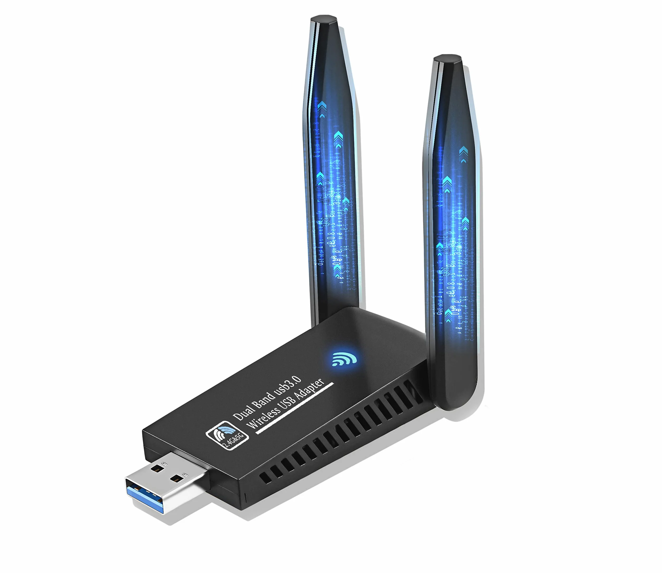 AC1300 WiFi USB 3.0 Double Bande 2.4G 5GHz MU-MIMO Clé WiFi Carte WiFi Antenne 5dBi