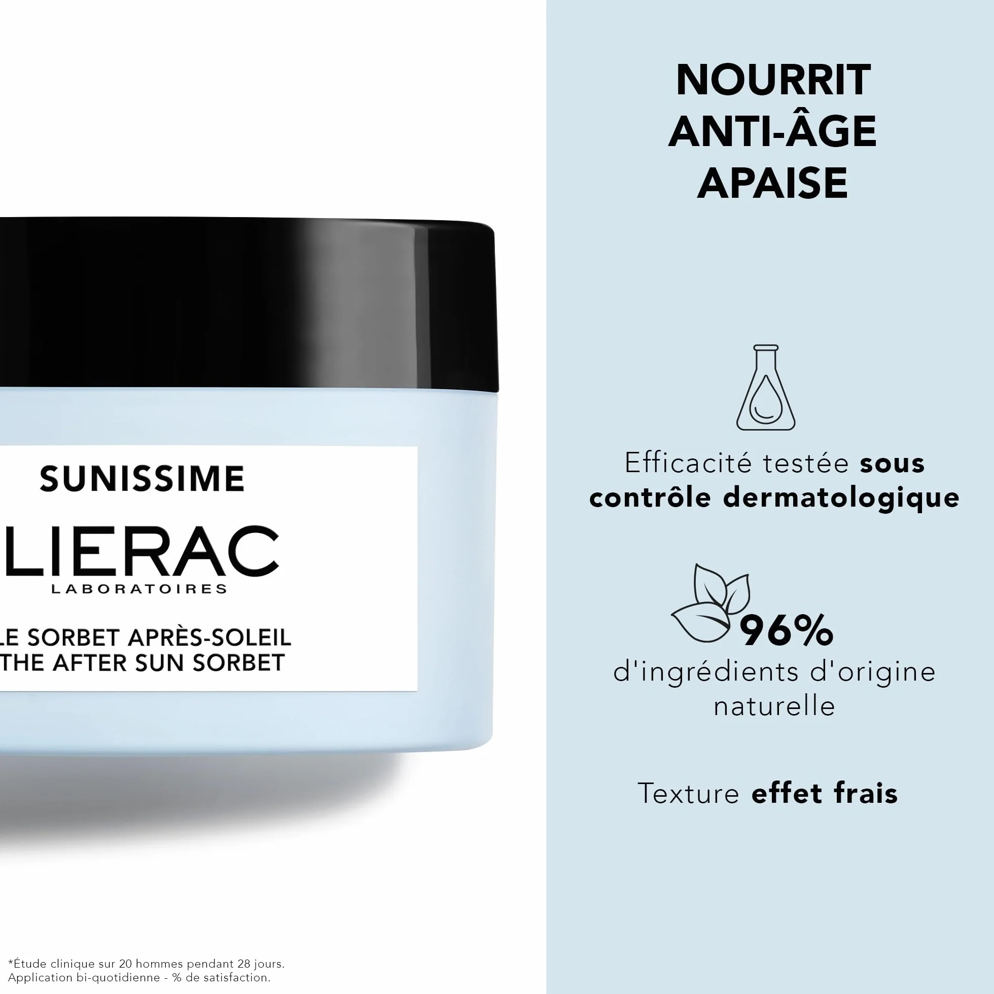 Lierac Sunissime Le Sorbet Après-Soleil Visage 50ml Soin Après-Soleil Hydratant Anti-âge