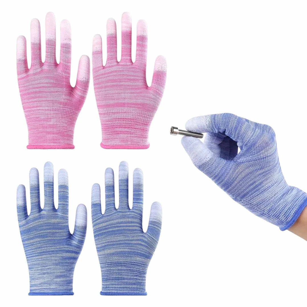 Gants Thermiques Résistants à la Chaleur avec Doigts en Silicone, Protection Coiffure Anti-Chaleur Fer à Boucler Lisseur Bigoudis