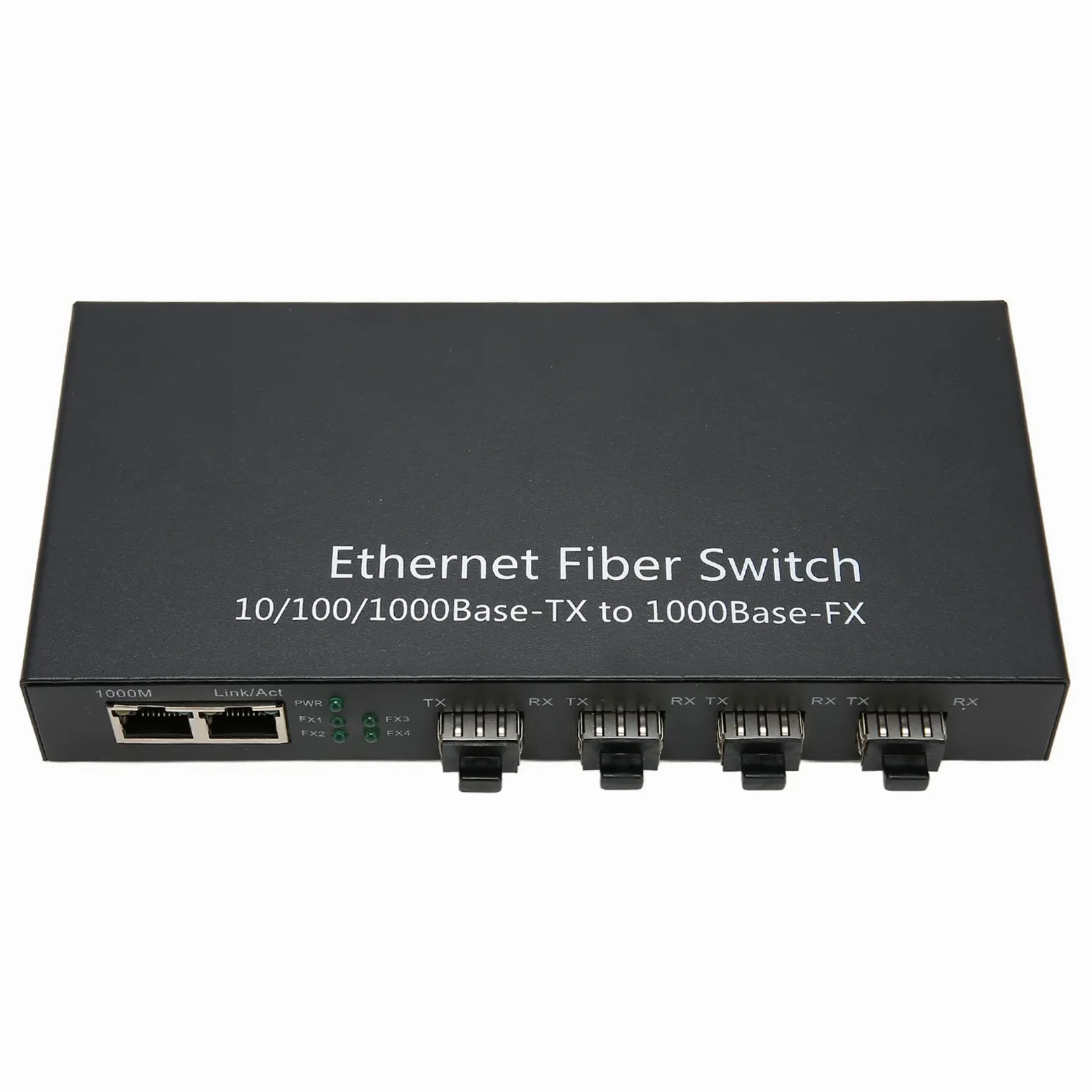 SFP Gigabit Ethernet, Commutateur Fibre Ethernet 4 Ports Optiques 2 Ports électriques, jusqu'à 120 Km, émetteur-récepteur Fibre Ethernet 10 100 1000 M