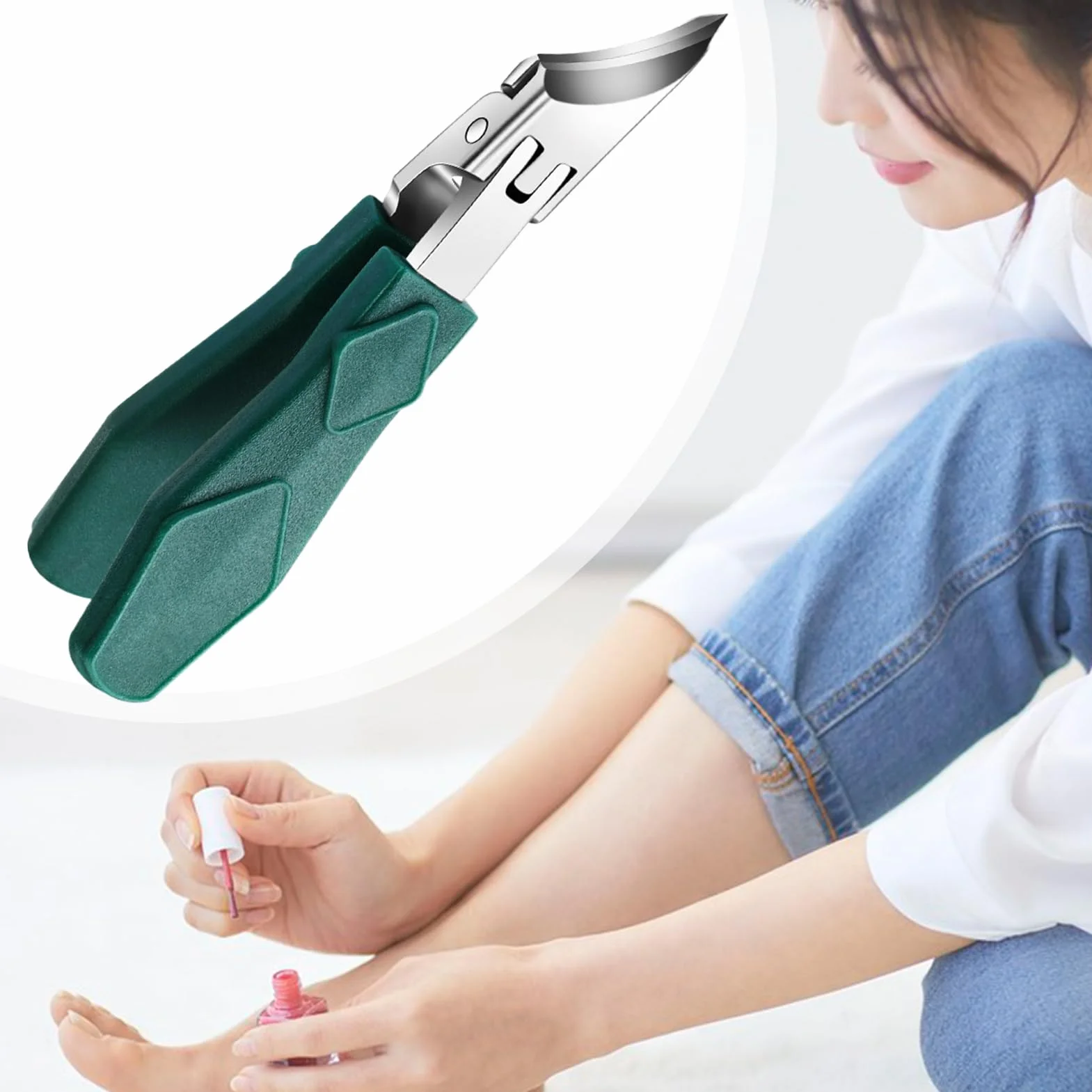 Pince à Ongles Incarnés Coupe-Ongles Design Ergonomique Biseauté Anti-Éclaboussures