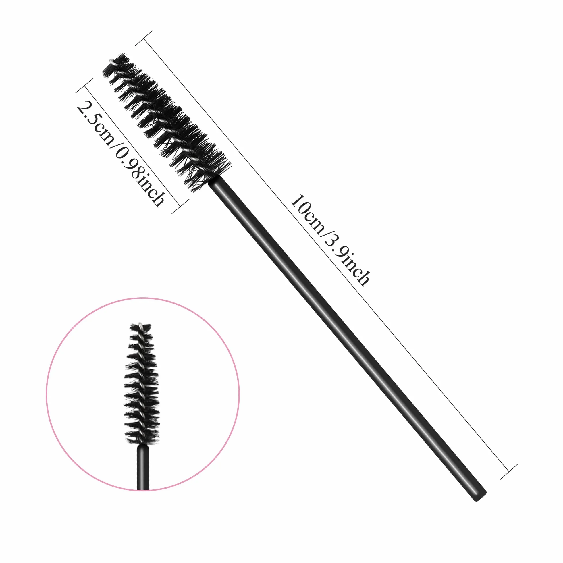 Brosse Cils Réutilisable Lavable 200 Pcs Micro Brosse Maquillage Extension Cil
