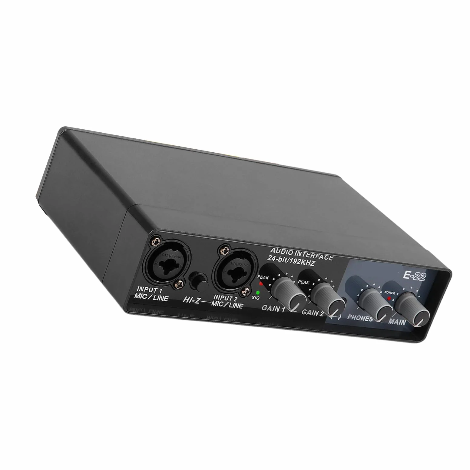 Carte son externe USB professionnelle - Adaptateur de microphone - Transparent - 24 bits - 192 kHz - 3,5 mm - Port pour streaming vocal