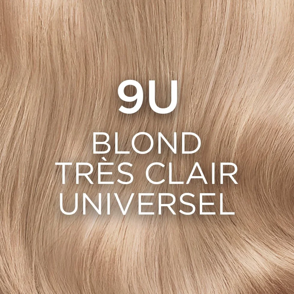 L’ORÉAL PARIS Excellence Crème Universal Nudes Coloration Cheveux Permanente Blond Très Clair Universel (9U) 100% Cheveux Blancs