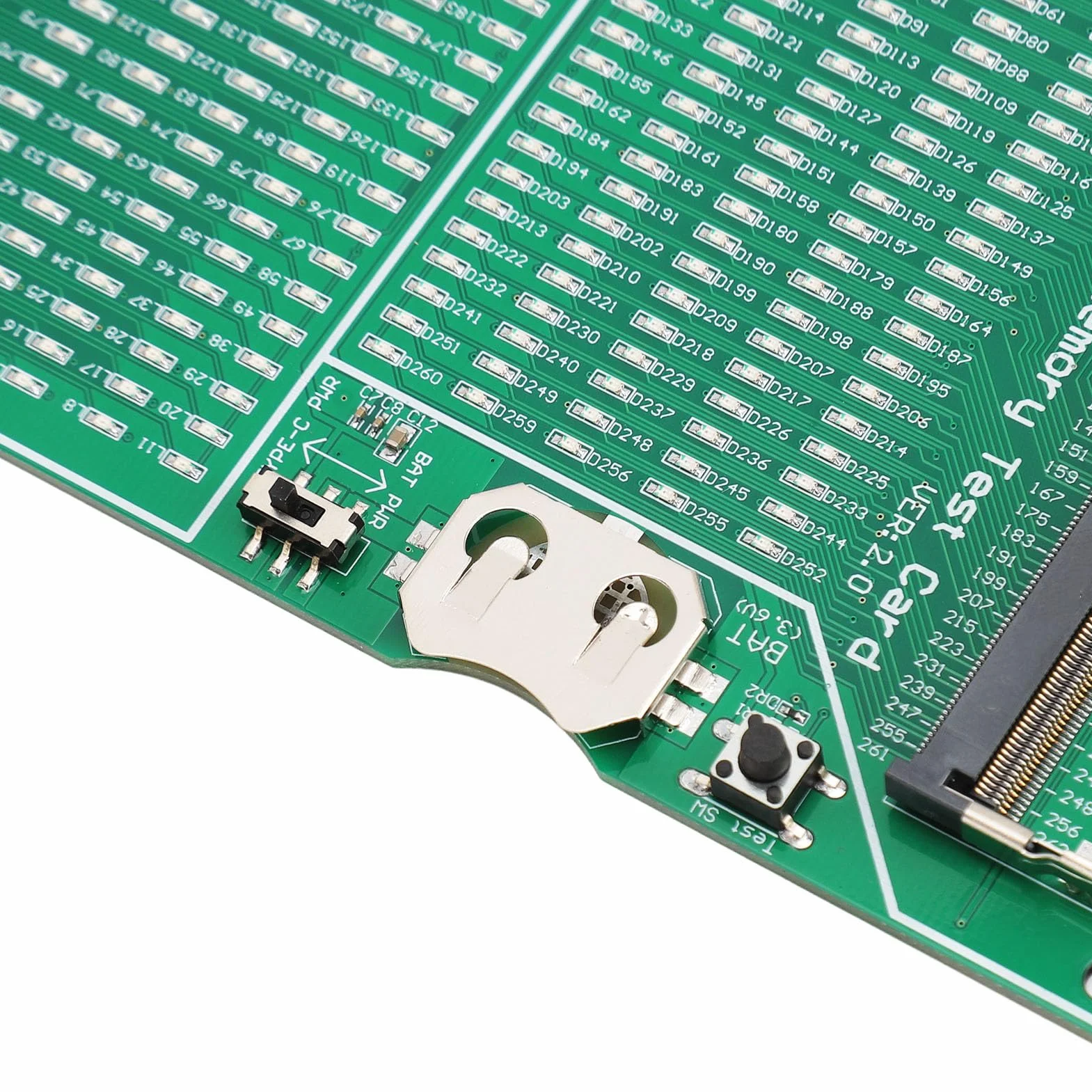 Testeur de Mémoire DDR4 DDR5 2 en 1 Carte de Test avec Indicateur LED pour Ordinateur Portable