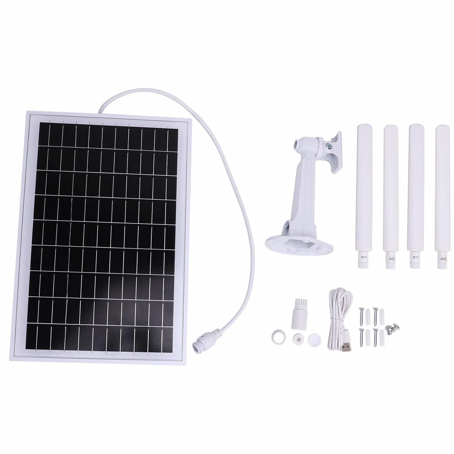 Tnfeeon WiFi Portable, Routeur de Routeurs IP66 WiFi Extérieur sans Fil à l'épreuve de l'eau avec Panneau Solaire 15W pour la Caméra de sécurité RV Portable, de Voyage Moderne 4G LTE à (Version