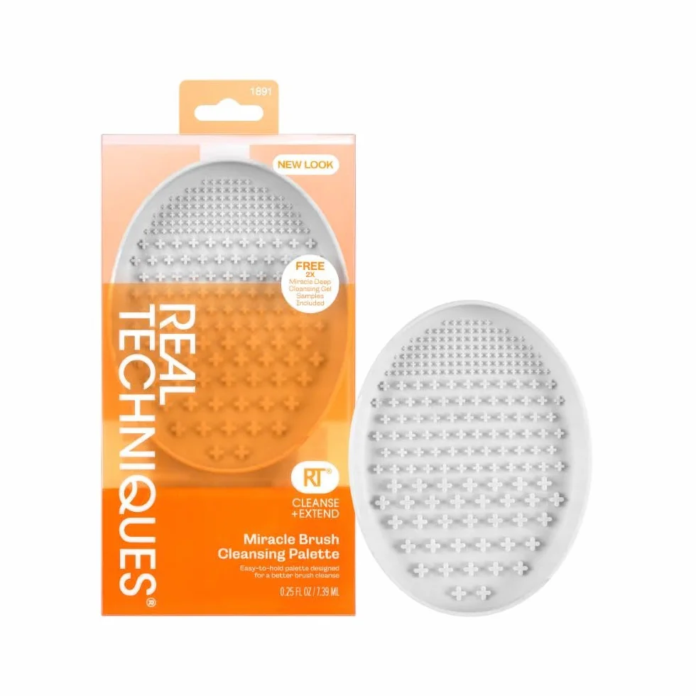 Real Techniques Palette de Nettoyage Gel Nettoyant Pinceaux Maquillage 8 Unité