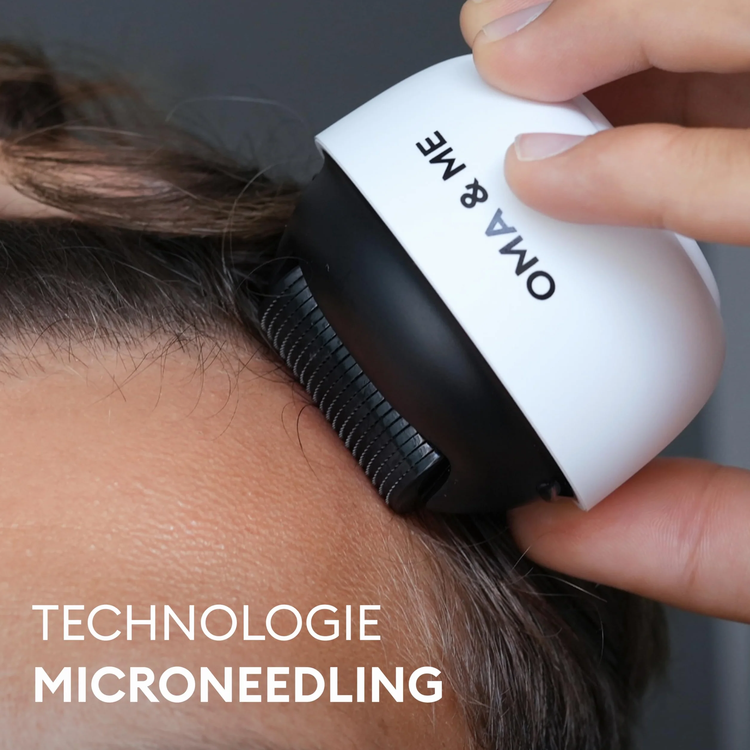OMA & ME Derma Roller 0.5 mm Microneedling 1200 Micro-Aiguilles Stimule la Pousse des Cheveux
