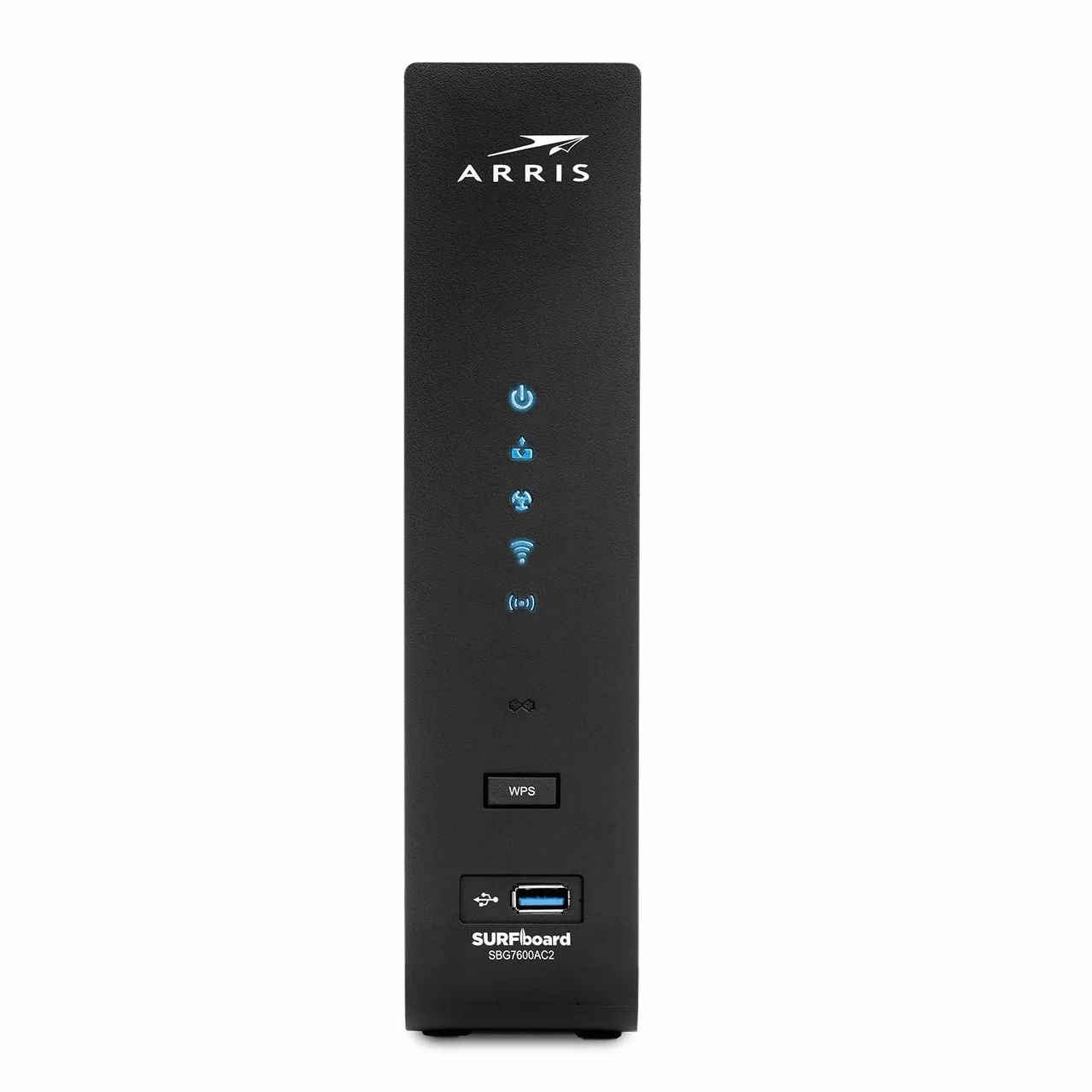 ARRIS (SBG7600AC2) - Cable Modem Router Combo - Fast DOCSIS 3.0 & AC2350 WiFi,Approved for Comcast Xfinity, Cox, Charter Spectrum & More, Four 1 Gbps Ports, 800 Mbps Max Internet Speeds