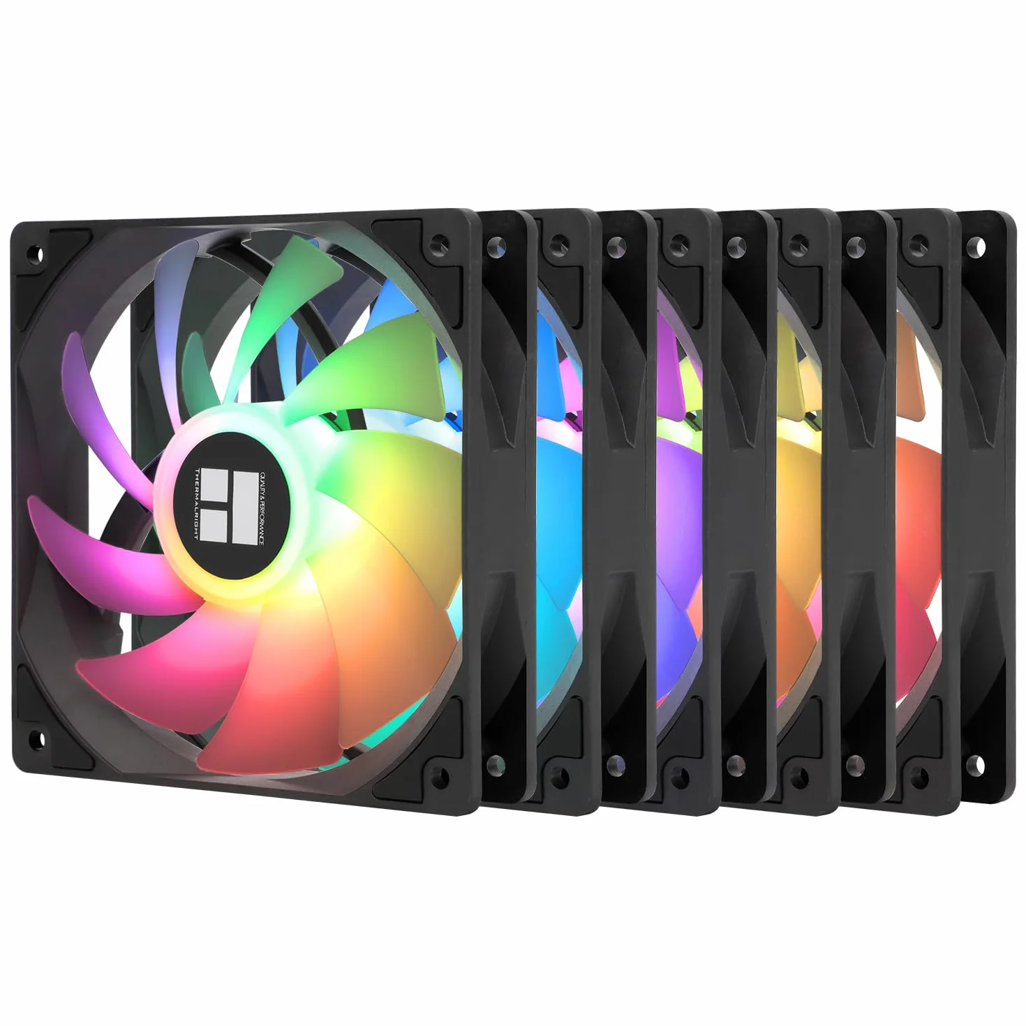 Thermalright TL-C12C-S X5 Ventilateur CPU ARGB 120mm Lot de 5 ventilateurs PWM silencieux roulement S-FDB 1550 tr/min