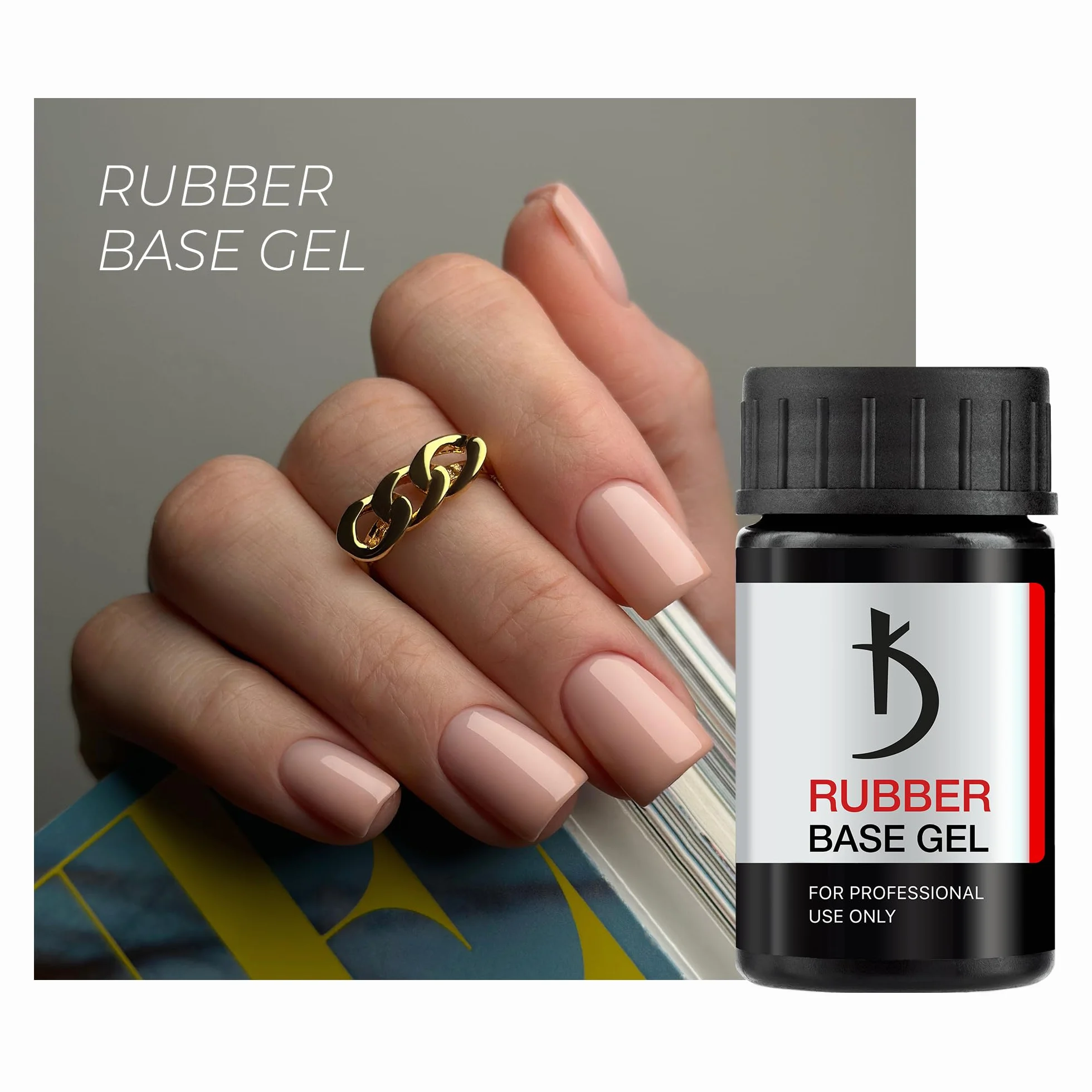 Kodi Professional Rubber Base Gel Base Coat UV LED 14 ml Vernis Semi Permanent