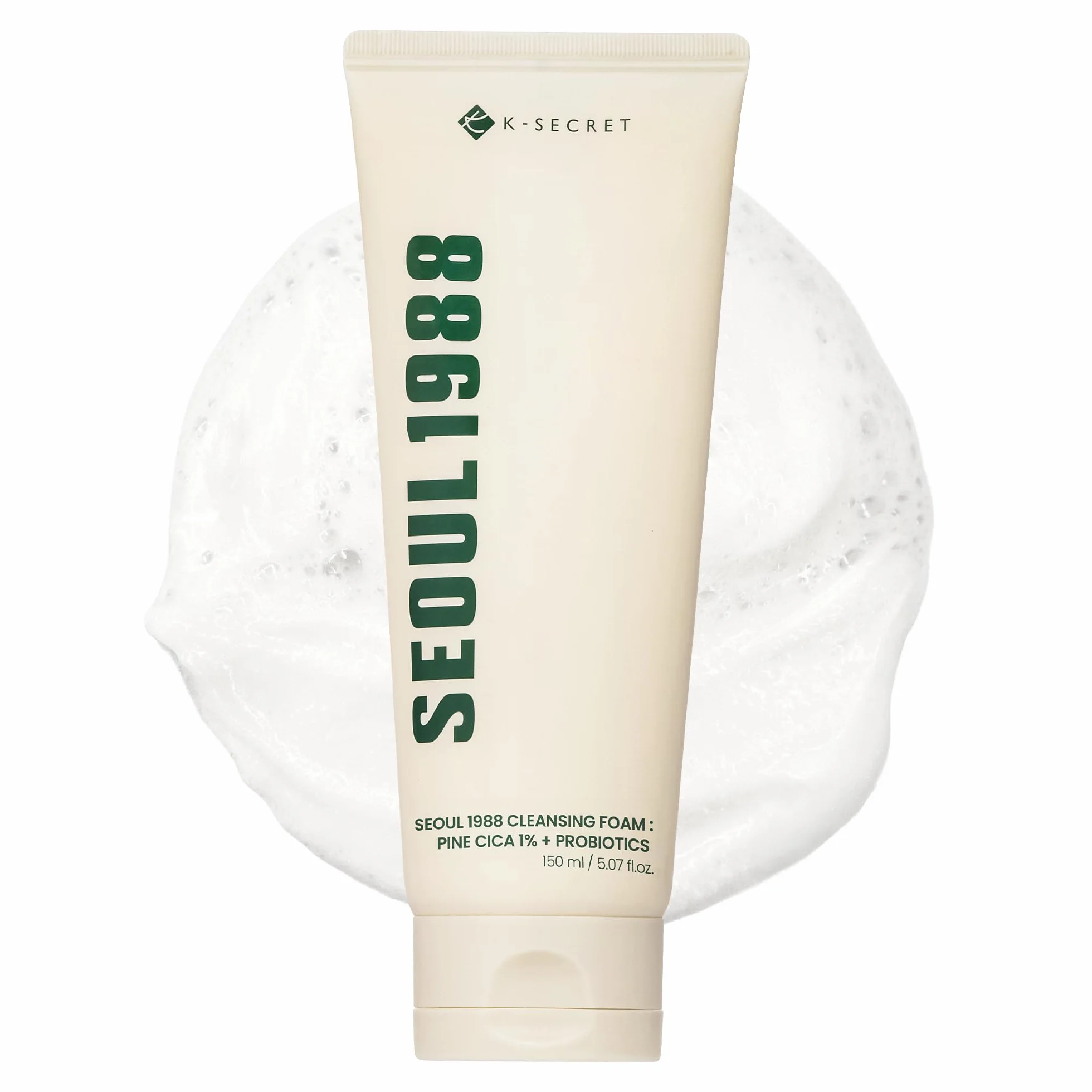 K-SECRET KSECRET SEOUL 1988 Mousse Nettoyante Cica de Pin 1% Probiotiques 150ml