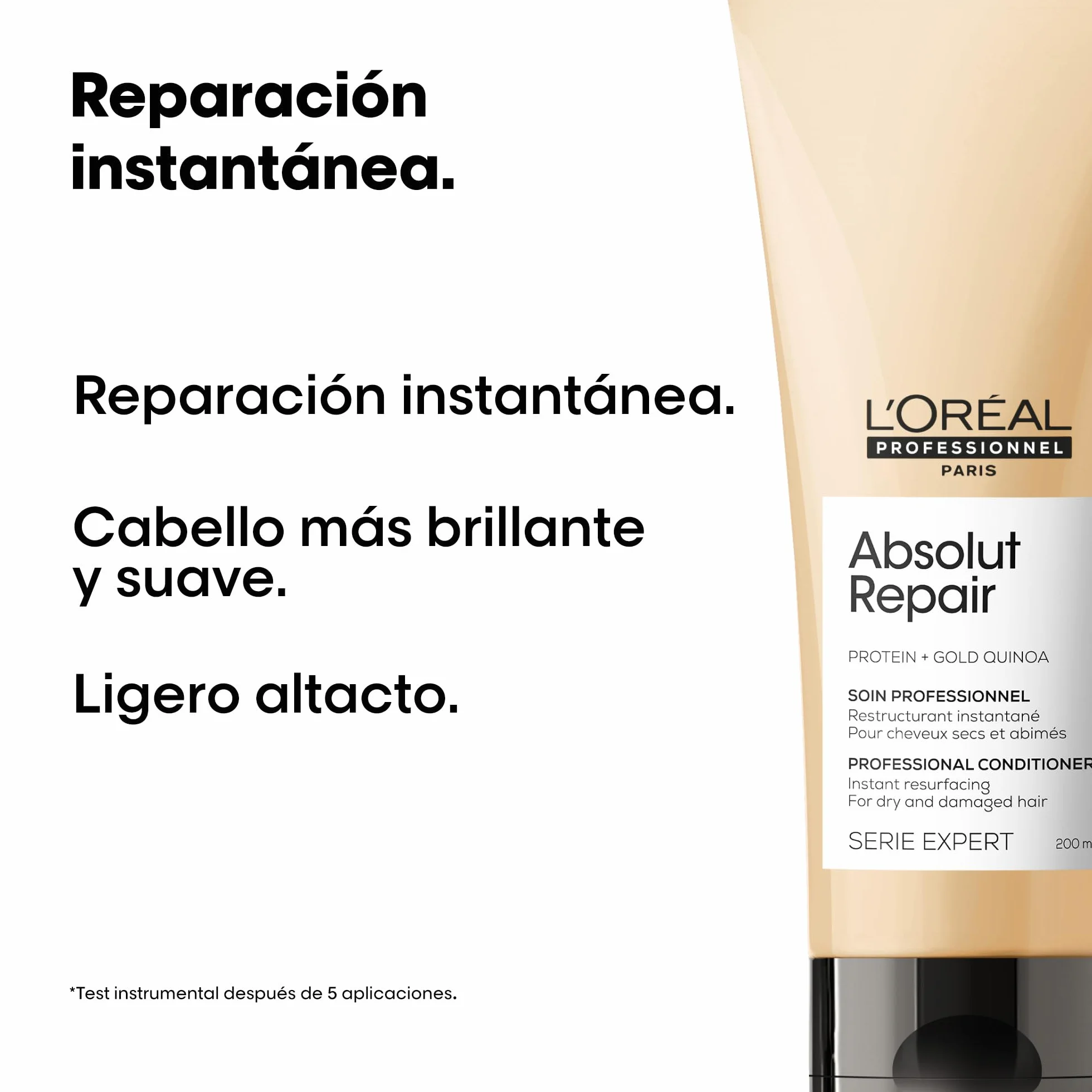 L'Oréal Professionnel Serie Expert Absolut Repair Après-Shampoing Réparateur Instantané Cheveux Secs & Abîmés 300ml