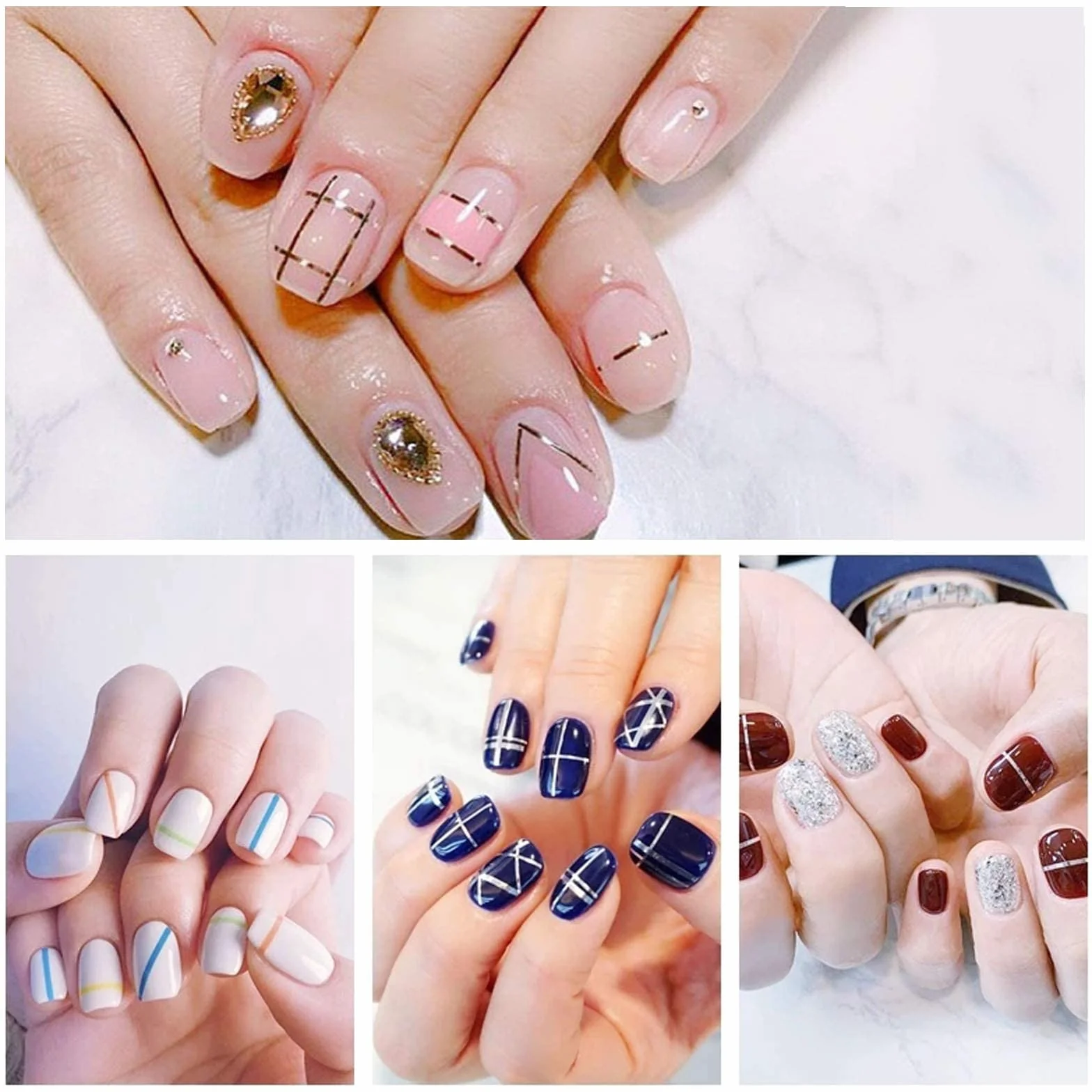 42 Couleurs Nail Art Striping Tape Bande Manucure Rouleau à Ongles Autocollant