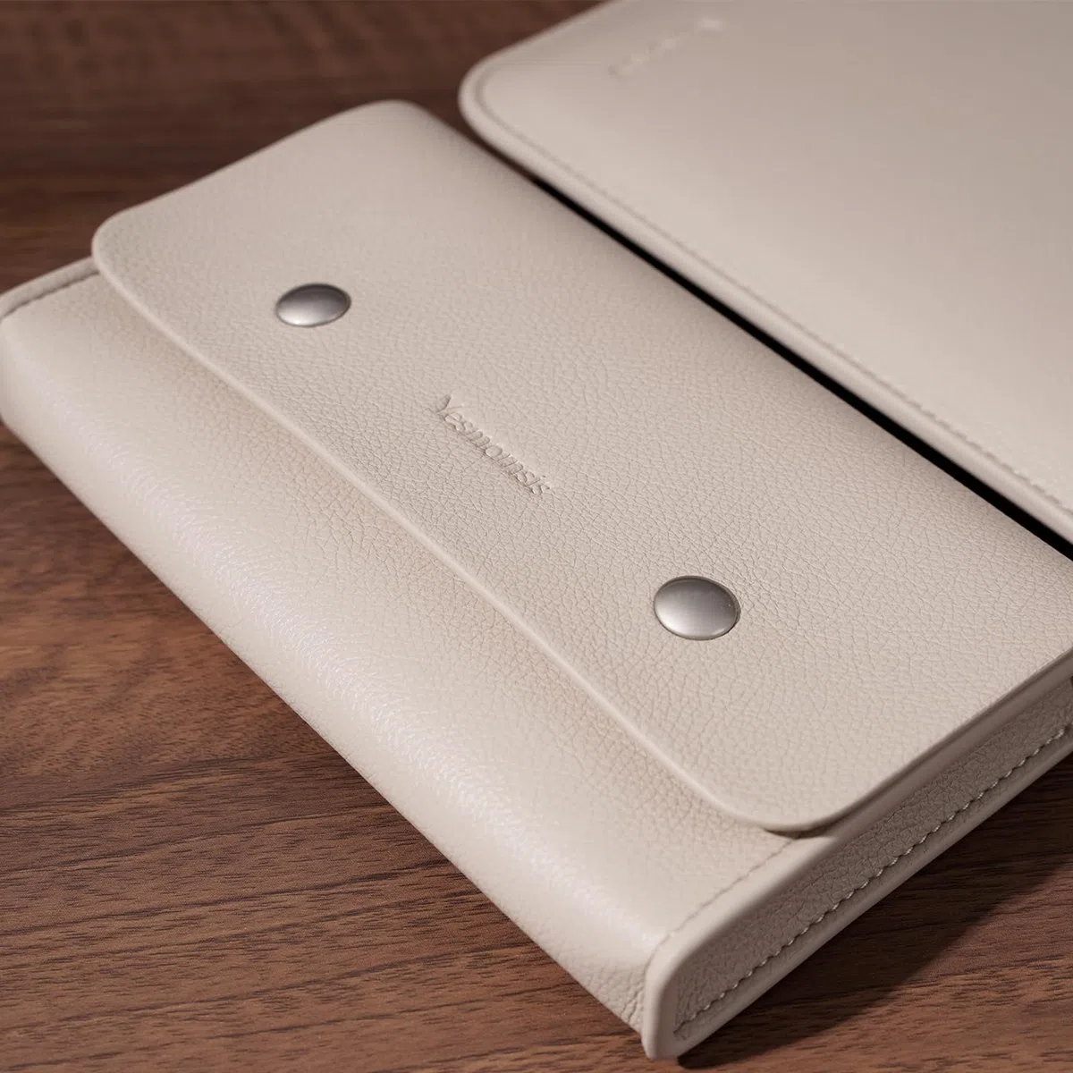 Housse rembourrée en cuir synthétique pour ordinateur portable