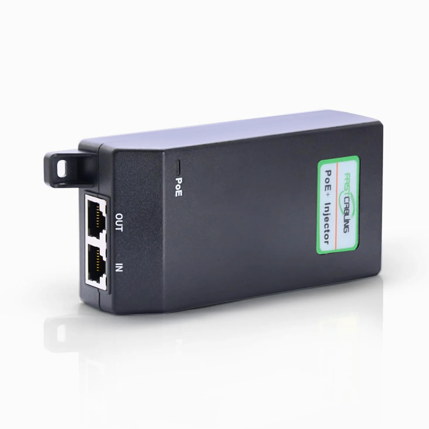 FASTCABLING Extenseur Gigabit Ethernet extérieur, 140 m, 10/100/1000 Mbps, étanche IP67, résistant aux UV, enfouissement direct, extension de données uniquement, injecteur d'alimentation inclus
