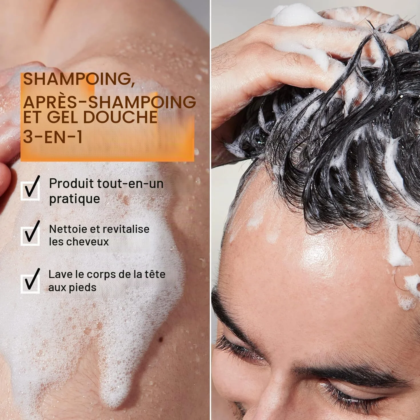 Redken Shampoing 3-en-1 Nettoyant Hydratant Cheveux Corps 300 ml