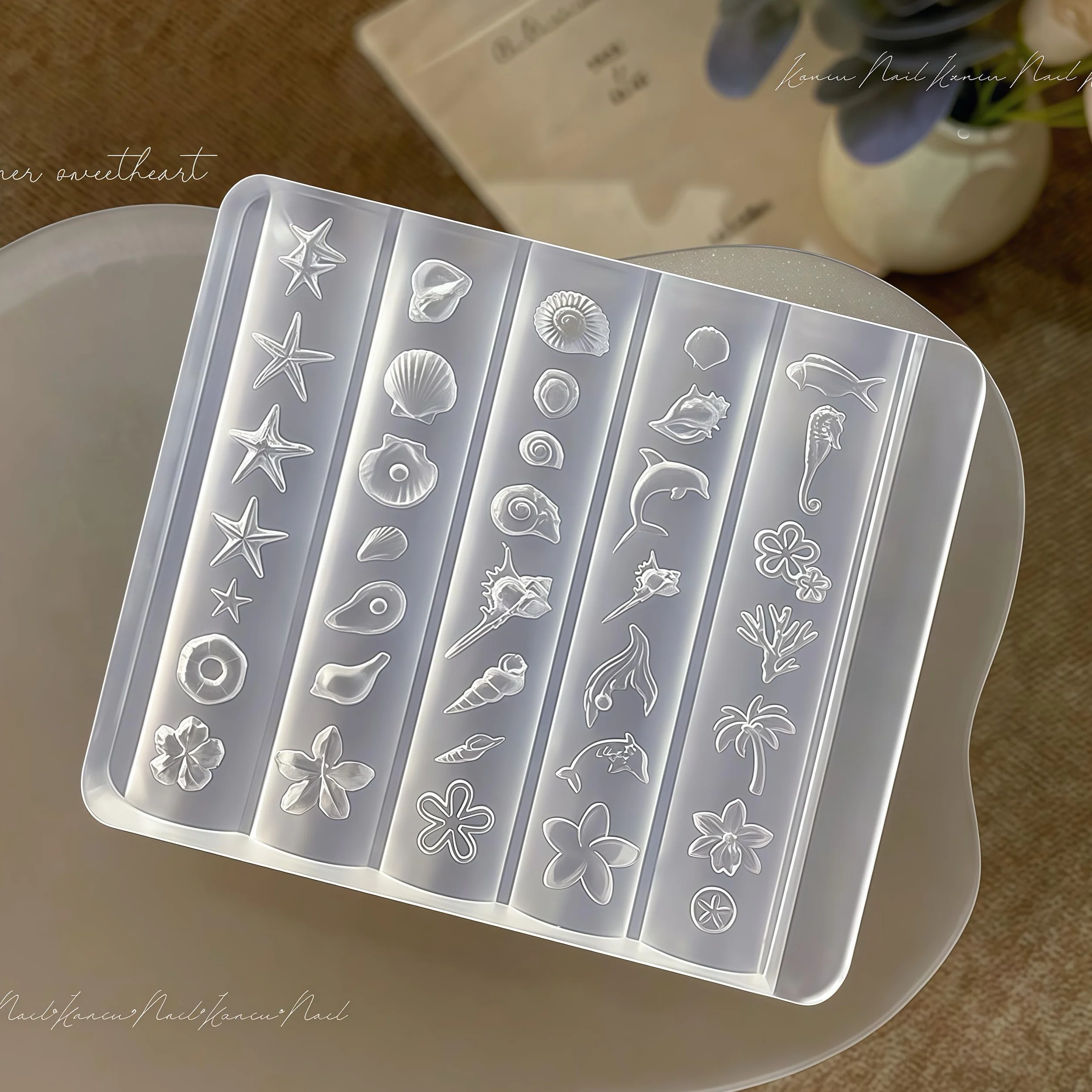 Moule en 3D Ongle Nail Art Résine DIY Accessoires Style Océanique