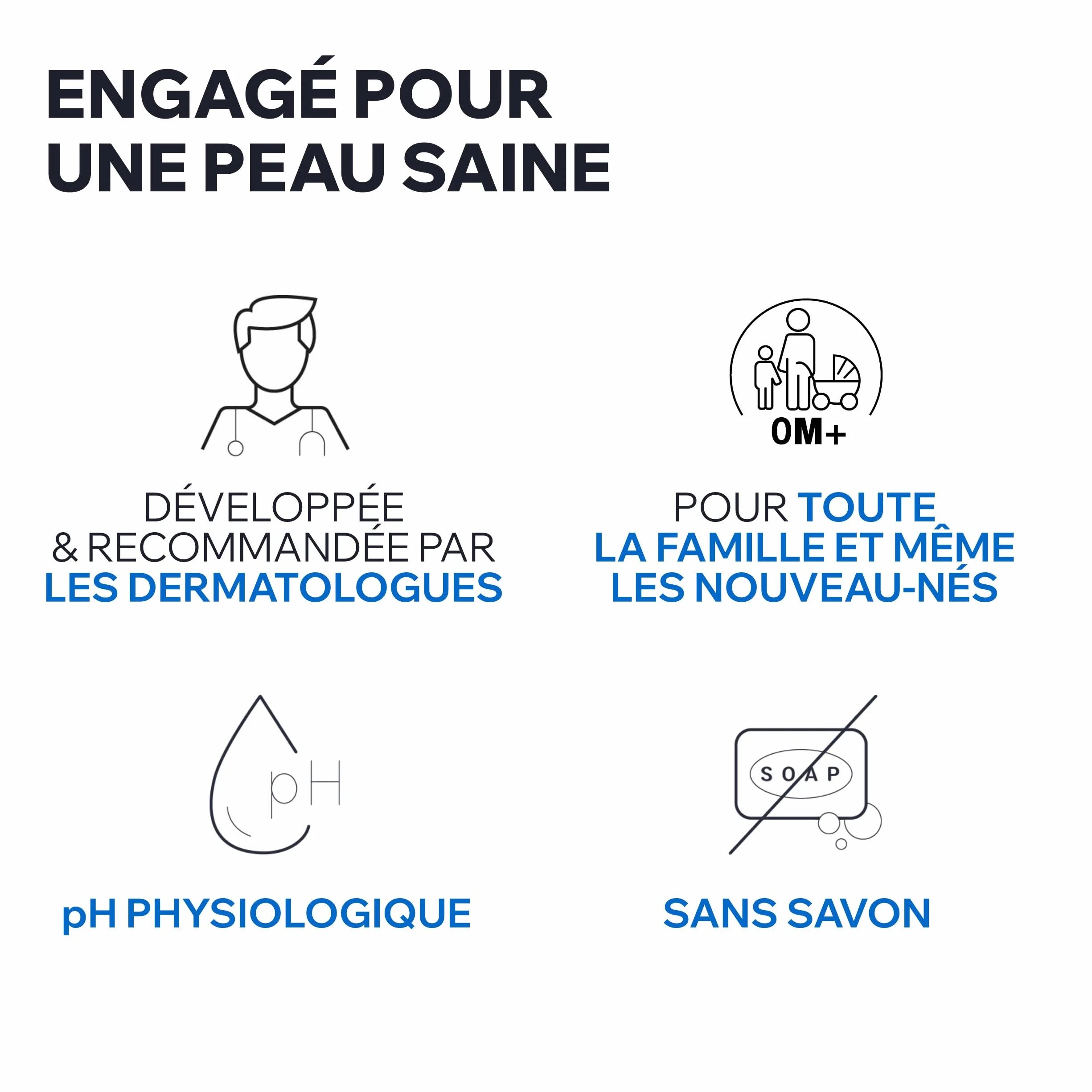 Uriage Derm-Phy Huile de Douche 1L - Nettoyant Visage, Corps - Peaux Sèches, Sensibles - 25% Glycérine - pH Physiologique - Sans Savon