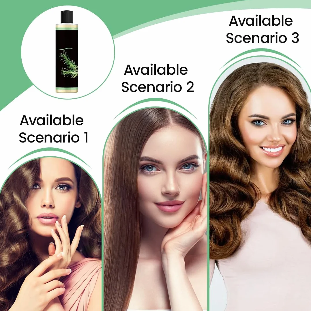 Shampoing Bio Au Romarin Pour La Pousse Des Cheveux, Fortifiant Naturel Pour Cheveux Fins Et Chute