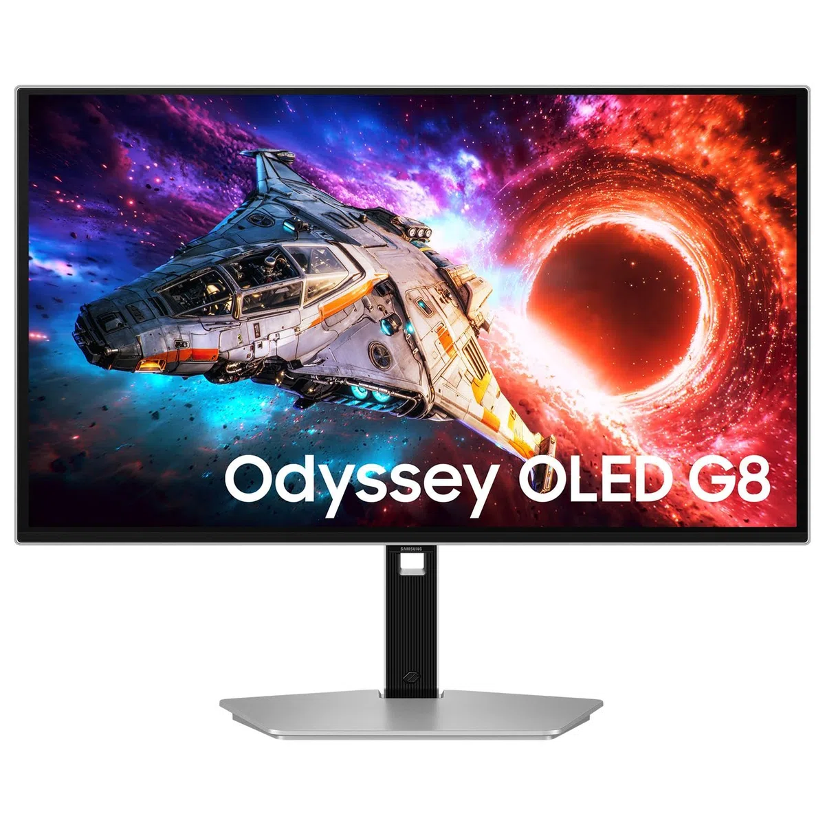 Samsung Écran Gaming Odyssey QD-OLED G80SH 27", Dalle Sans Reflets, UHD 240Hz, 0,03ms, Modulation Thermique, Écran Plat, Ajustable en Hauteur, Inclinable, Pivotable, USB-C (98 W) DP2.1, LS27HG802SUXEN