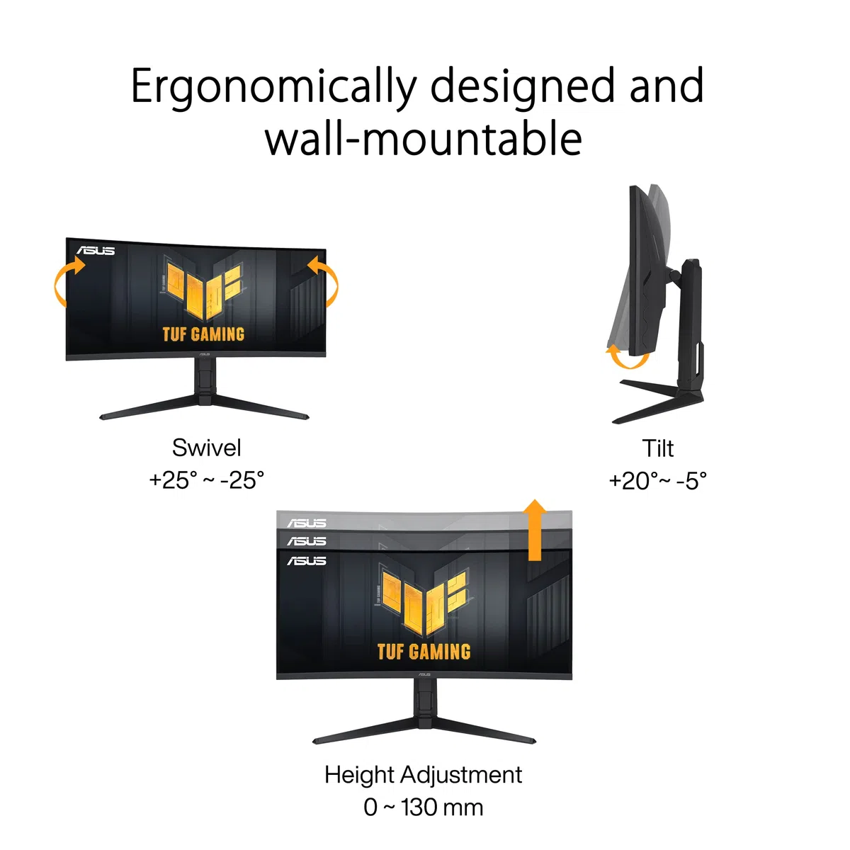 ASUS TUF Gaming VG34VQL3A 34 Pouces 1440p 180Hz Écran PC Gamer Ultrawide