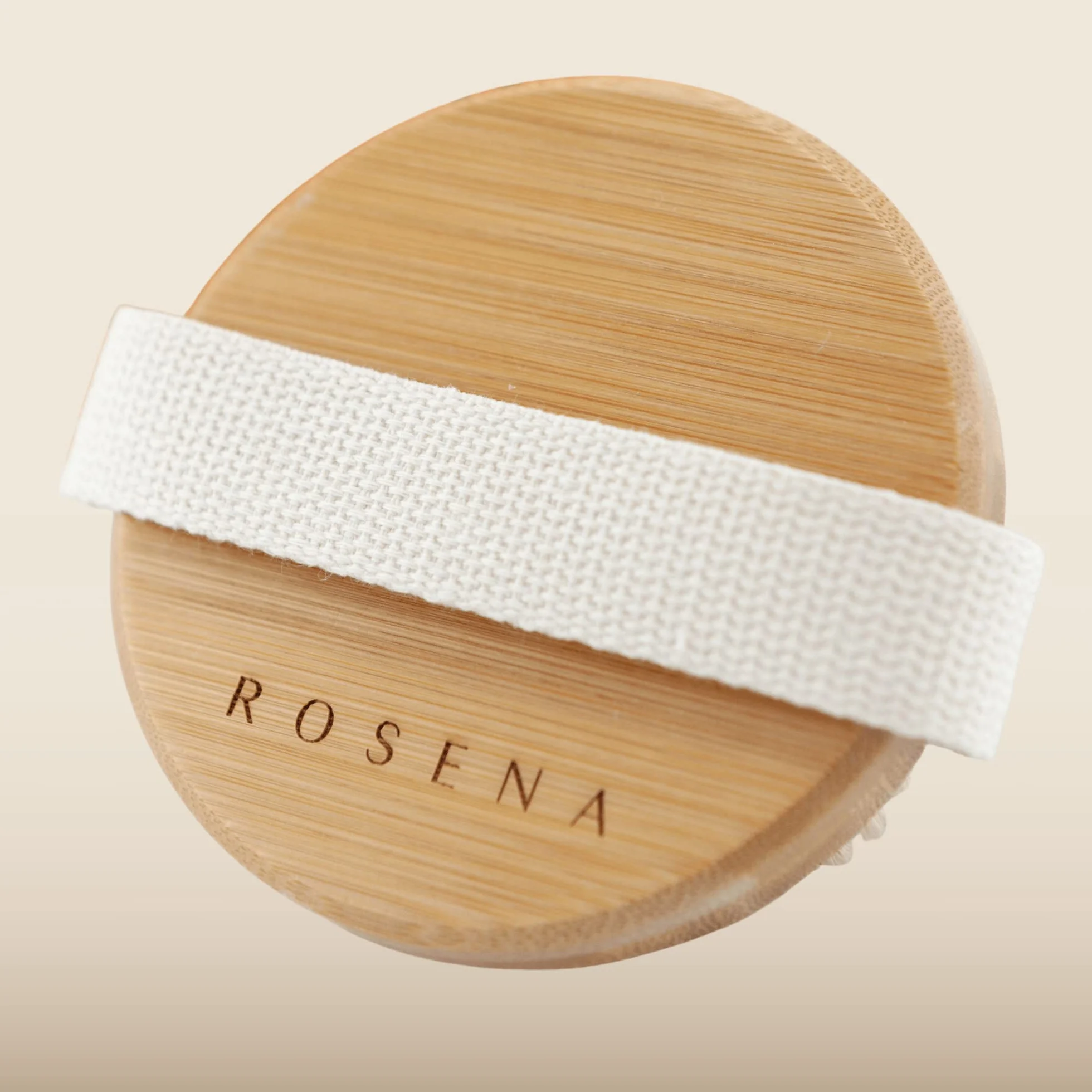 ROSENA Brosse Corps à Sec exfoliante en bois poils naturels sanglier drainage lymphatique cellulite