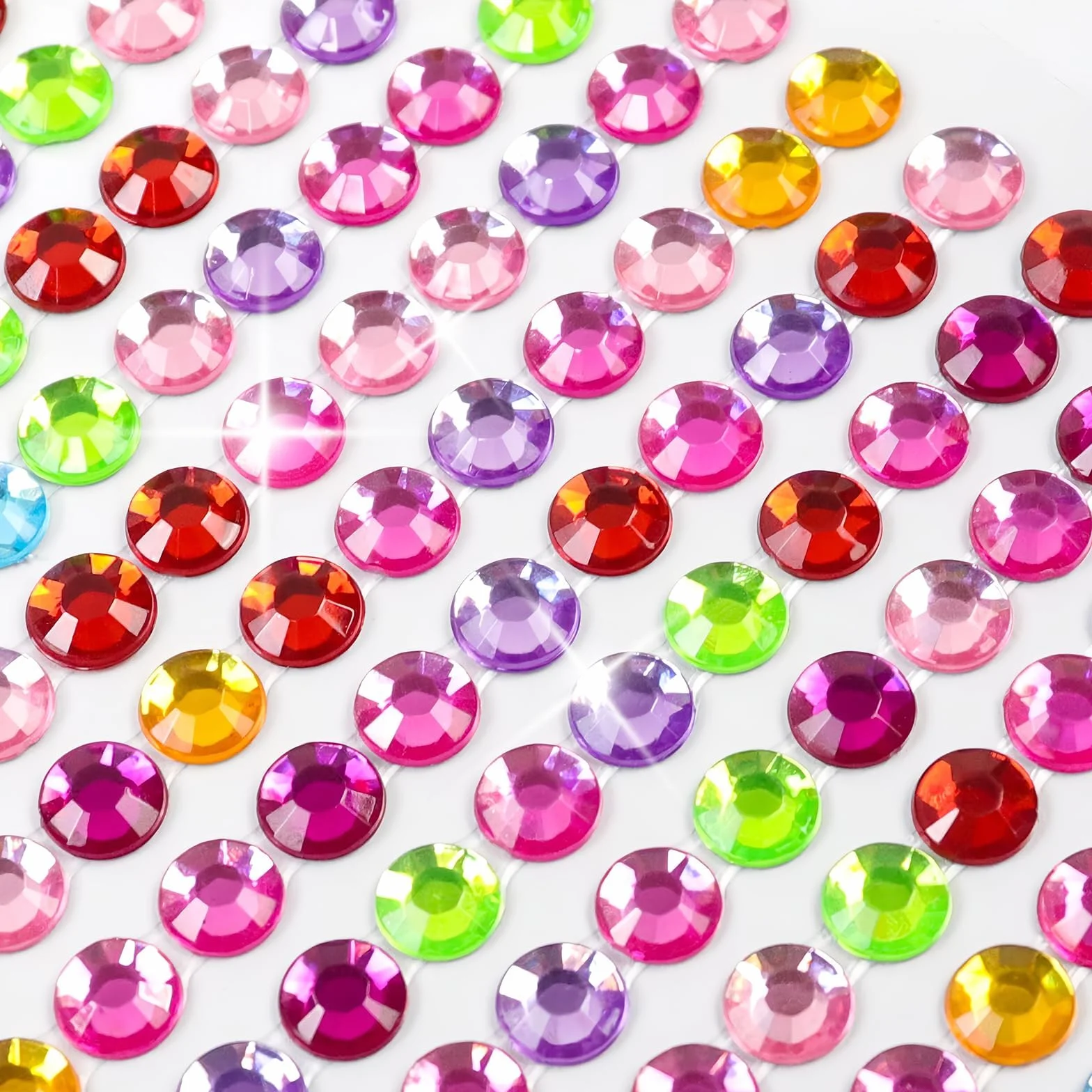 Sularpek 3120 Particles Strass Visage 12 Feuilles Autocollant Nail Art Décoration