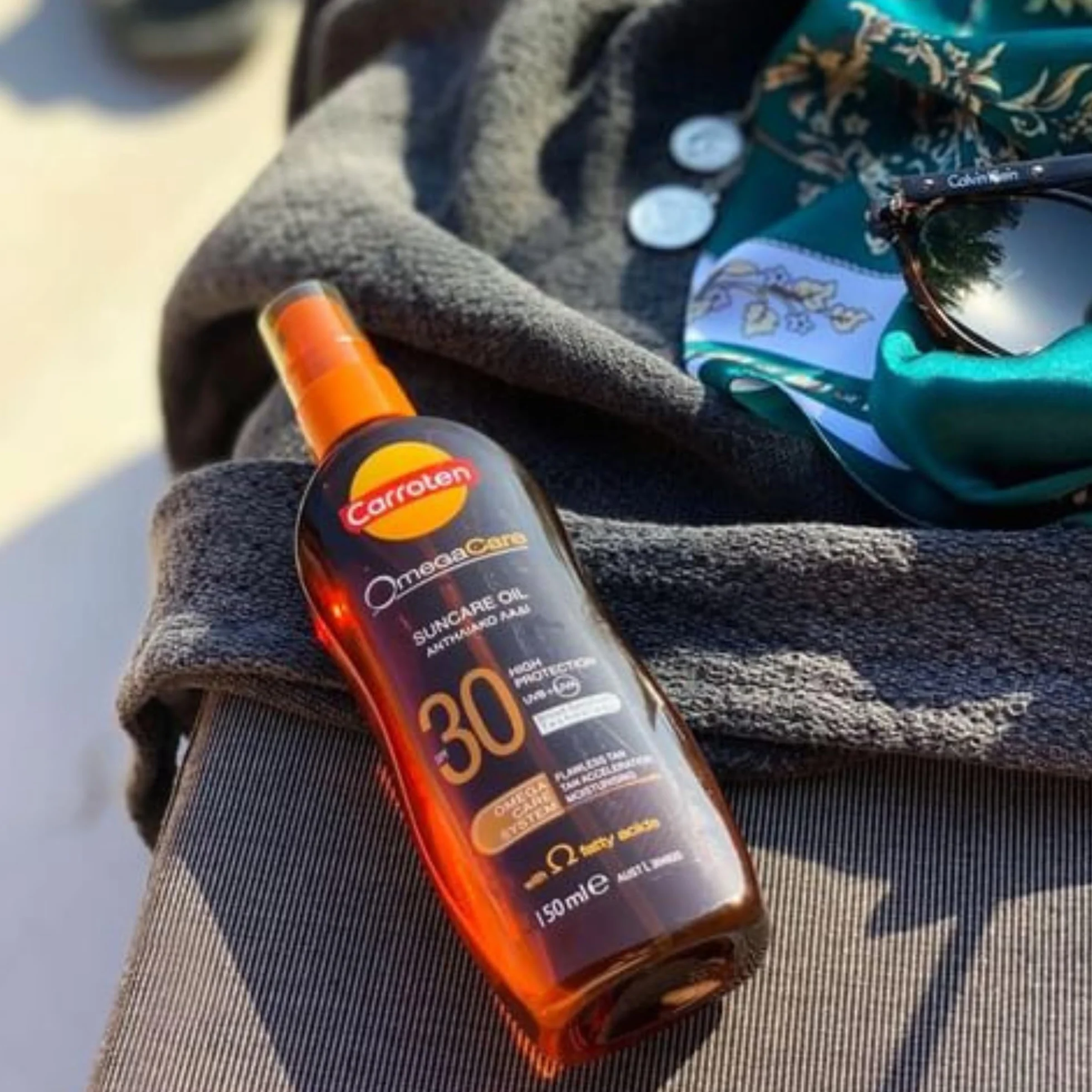Carroten OmegaCare Tanning Oil FPS 30 150 ml - Huile Bronzante avec Acides Gras Oméga - Protection Solaire