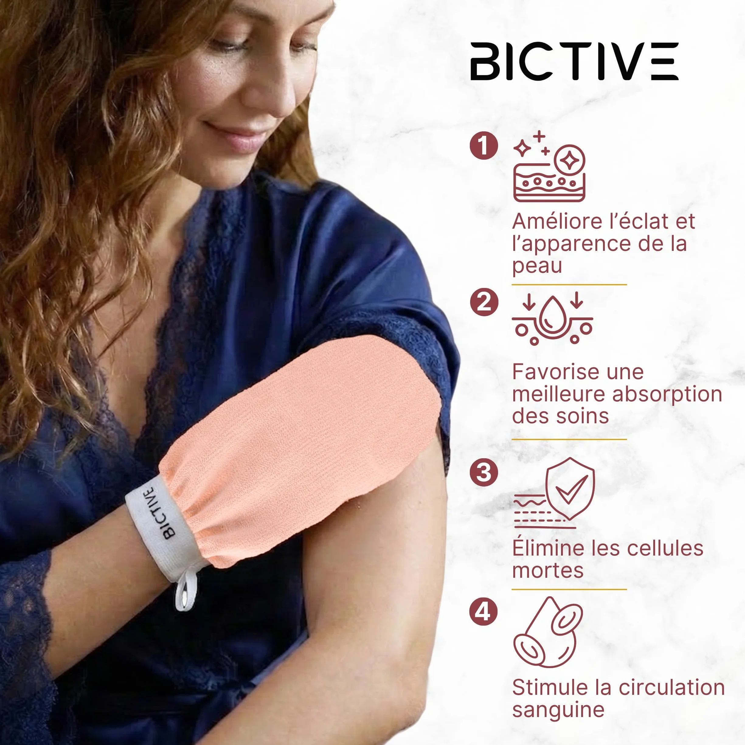 Gants Exfoliants Corps Kessa Fibres Végétales Gommage Douche Hammam 2 Unités