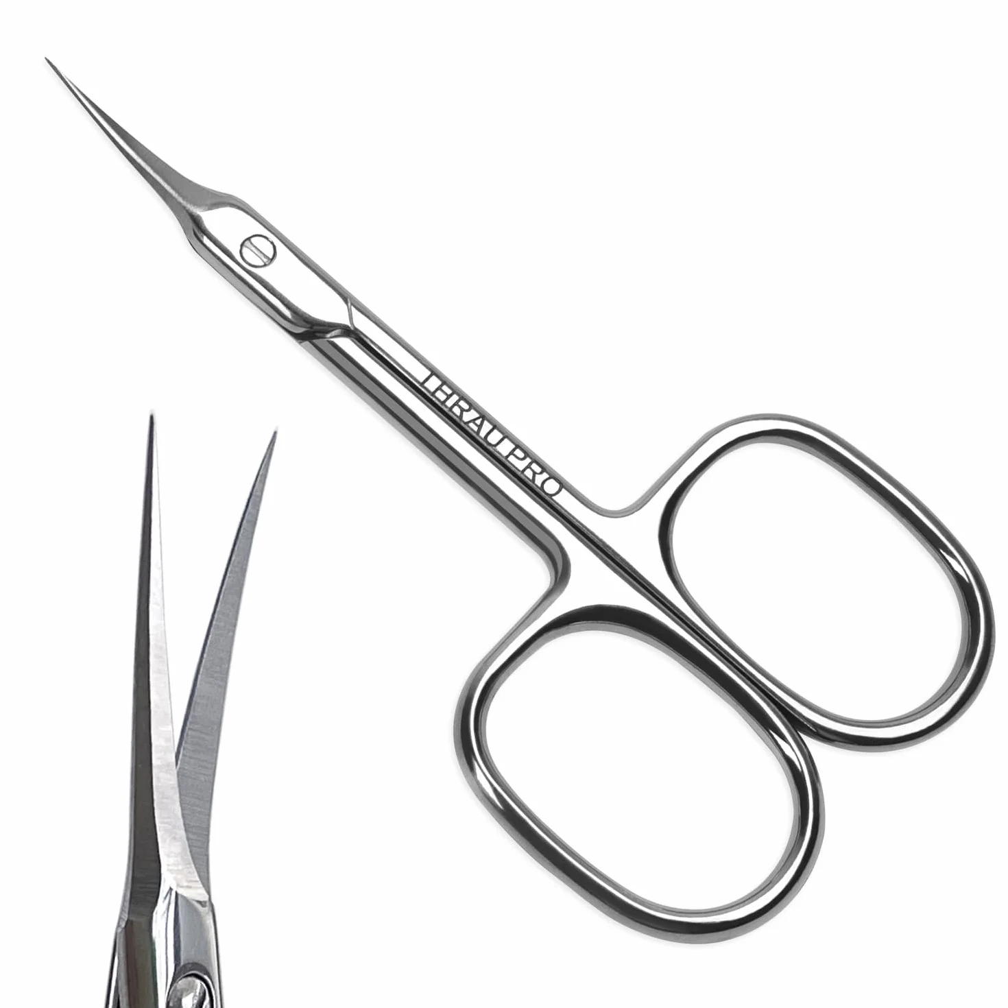 Ciseaux à Cuticules Extra Fins Acier Inoxydable Professionnel Pointe Précise Manucure Pédicure