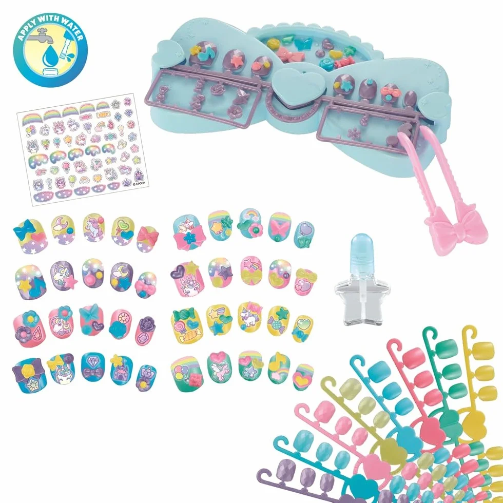Aquabeads Nail Studio Kit de Manucure Licorne - Loisir créatif Enfants 4 Ans+ - 35051