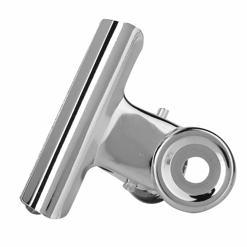 Pinces à Ongles en Acier Inoxydable Argent Courbe pour Extension d'Ongle Nail Art Clips 5 Pièces