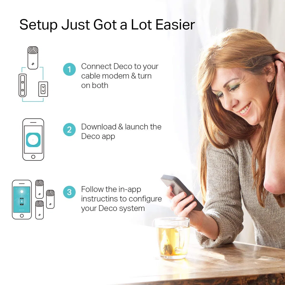 TP-Link Système WiFi Deco Whole Home Mesh