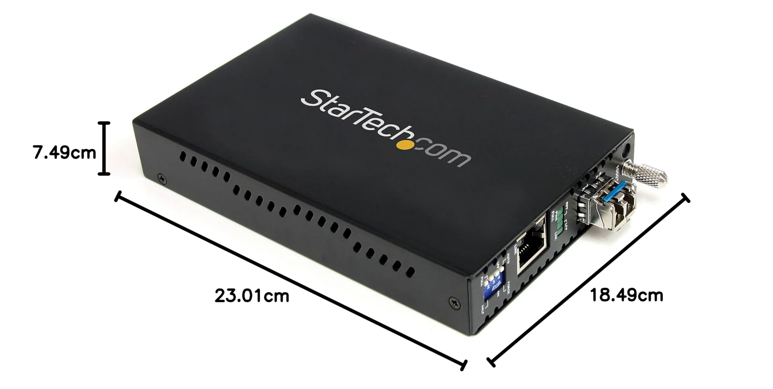 StarTech.com Convertisseur Ethernet Gigabit sur Fibre Optique MonoMode LC - 1000Mb/s - 40km (ET1000S40LC2)