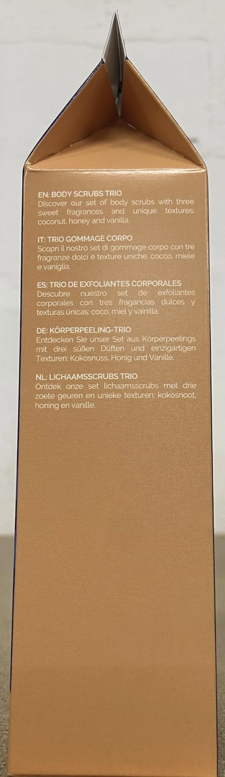 Blancrème Trio de gommages Corps Gourmand 40ml 3 parfums Noix de Coco Miel Vanille Tonka