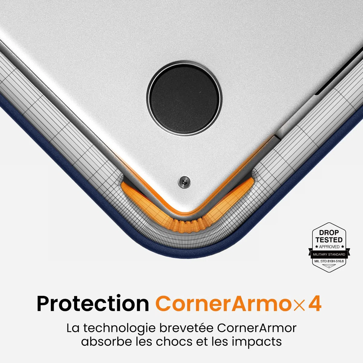 tomtoc Housse Légère pour 13 Pouces MacBook Air M5/M4 & MacBook Neo