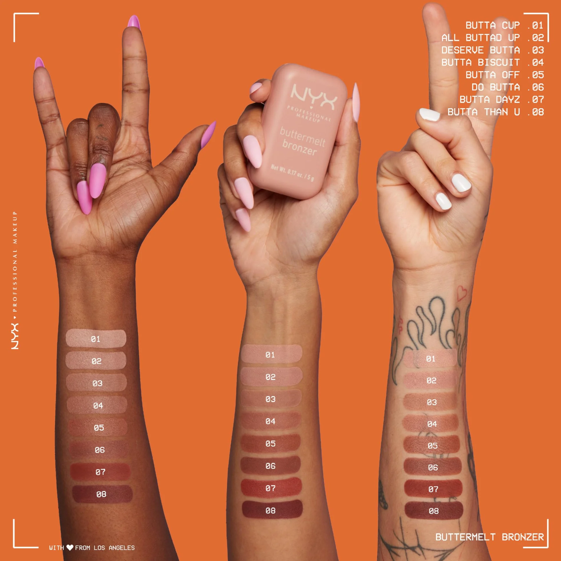 NYX PROFESSIONAL MAKEUP Buttermelt Bronzer Crème Corps et Visage Teinte Desserve Butta