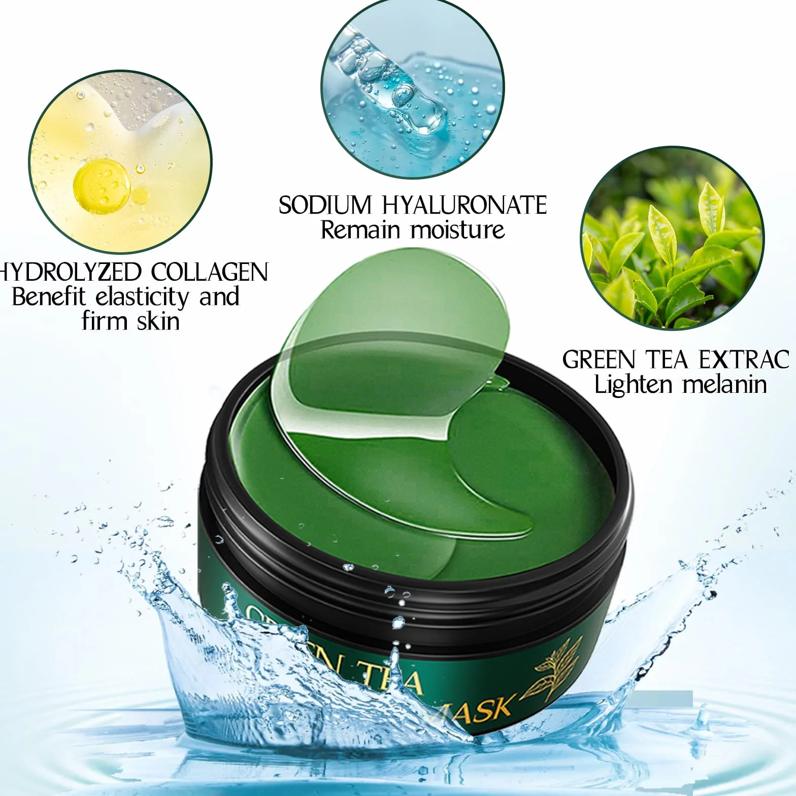 Patch Yeux au Thé Vert Hydratant 30 Paires