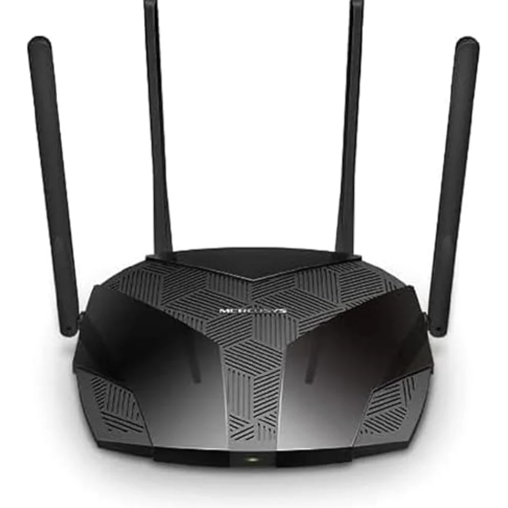 TP-Link Mercusys MR1800X Router WiFi 6 Dual-Band AX1800, 5 GHz a 1201 Mbps, 2.4 GHz a 574 Mbps, Port Gigabit WAN/LAN, Réseau Invités, WPS, Contrôle Parental, QoS