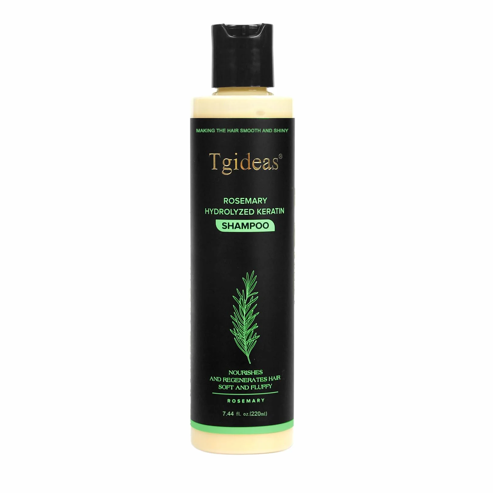 Tgideas Shampoo Bio Croissance Cheveux Sauge Romarin Renforcer Épaissir Kératine Hydrolysée Cheveux Fins Chute