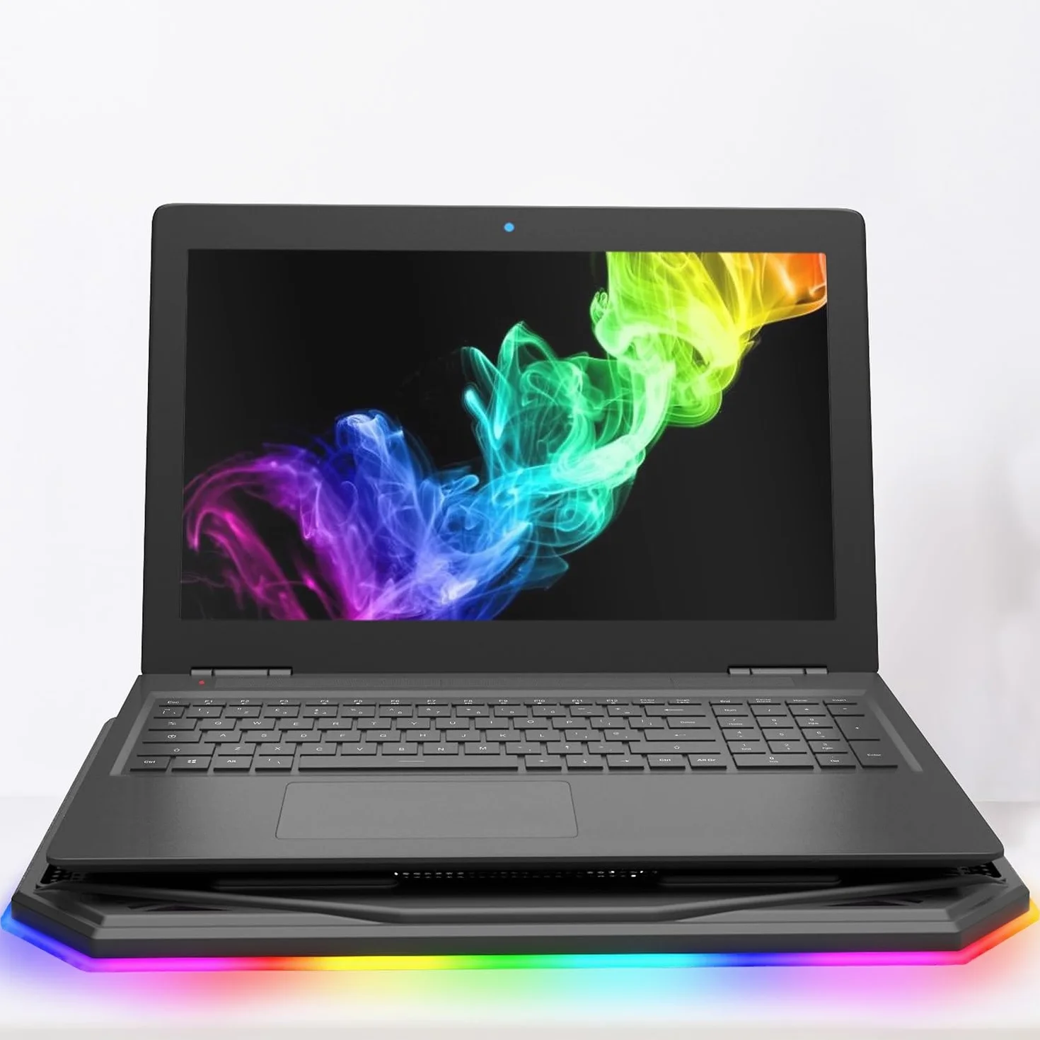 KLIM K21 Support PC Portable Ventilé Gamer 11"-17" RGB Refroidisseur Compatible Mac PS4