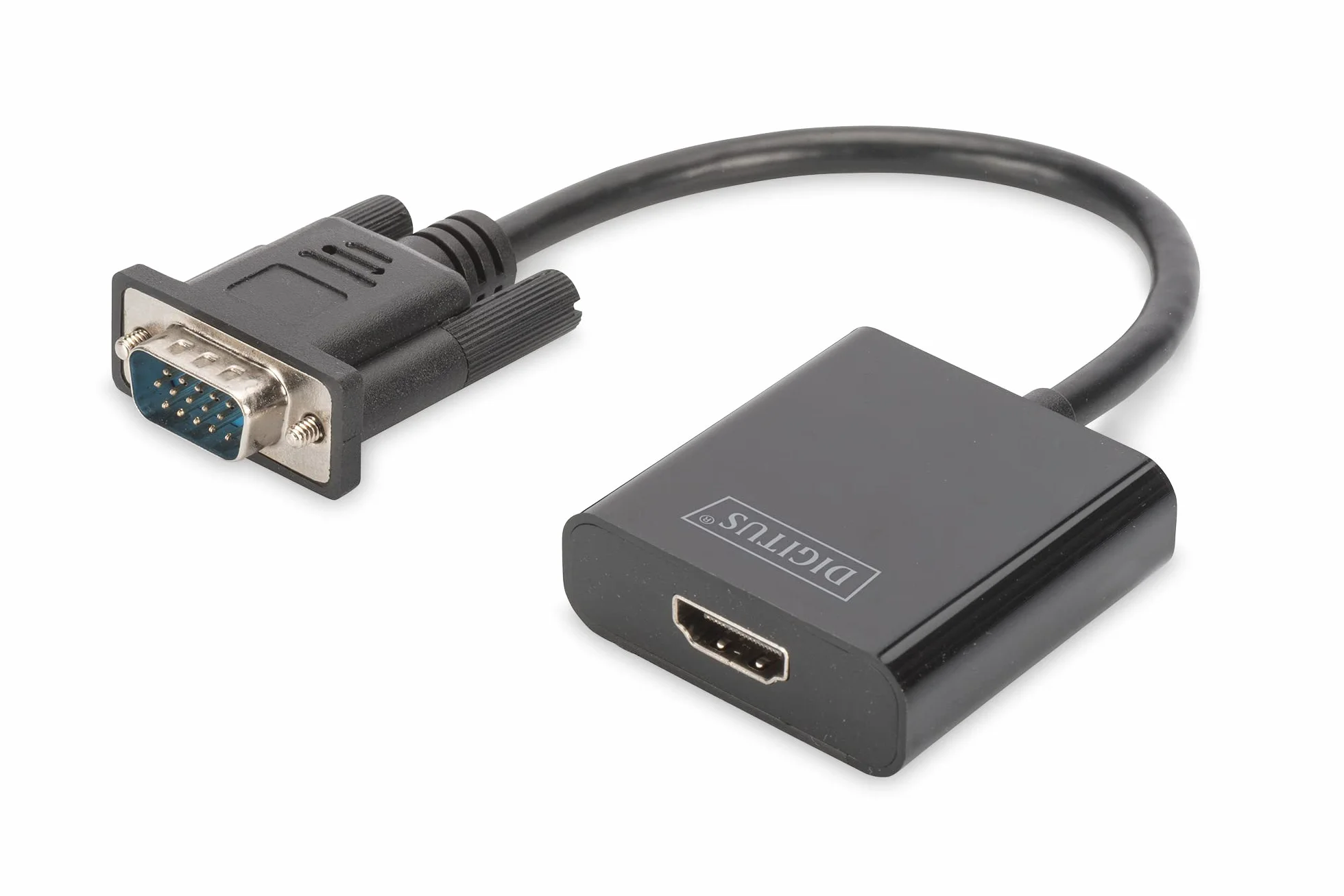 DIGITUS VGA to HDMI Converter Audio Full HD 15 cm