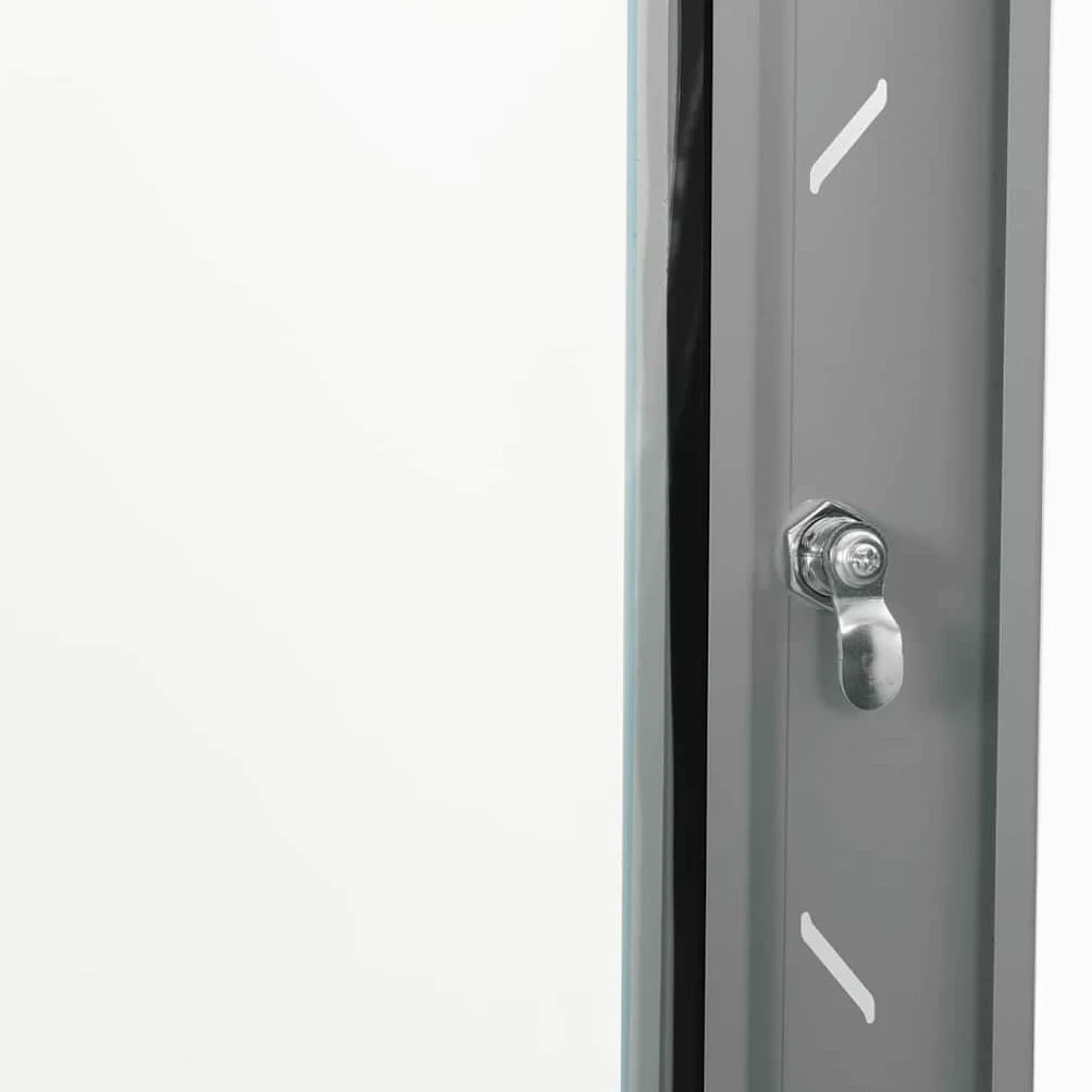 Armoire réseau 60 x 60 x 50 cm - Boîtier mural 19" - Armoire serveur en acier verrouillable pour technologie réseau, équipement informatique, gris