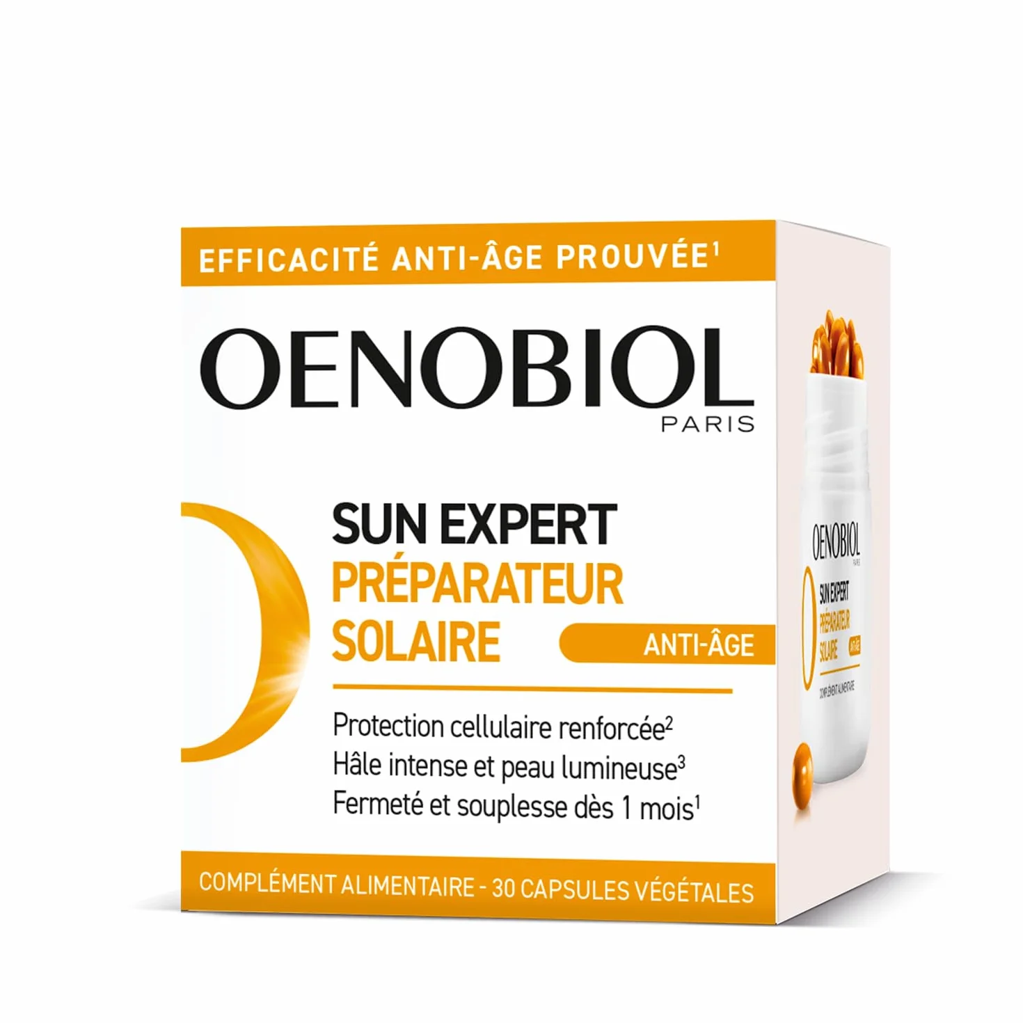 OENOBIOL SUN EXPERT Complément Alimentaire Anti-Âge 30 capsules Protection Solaire