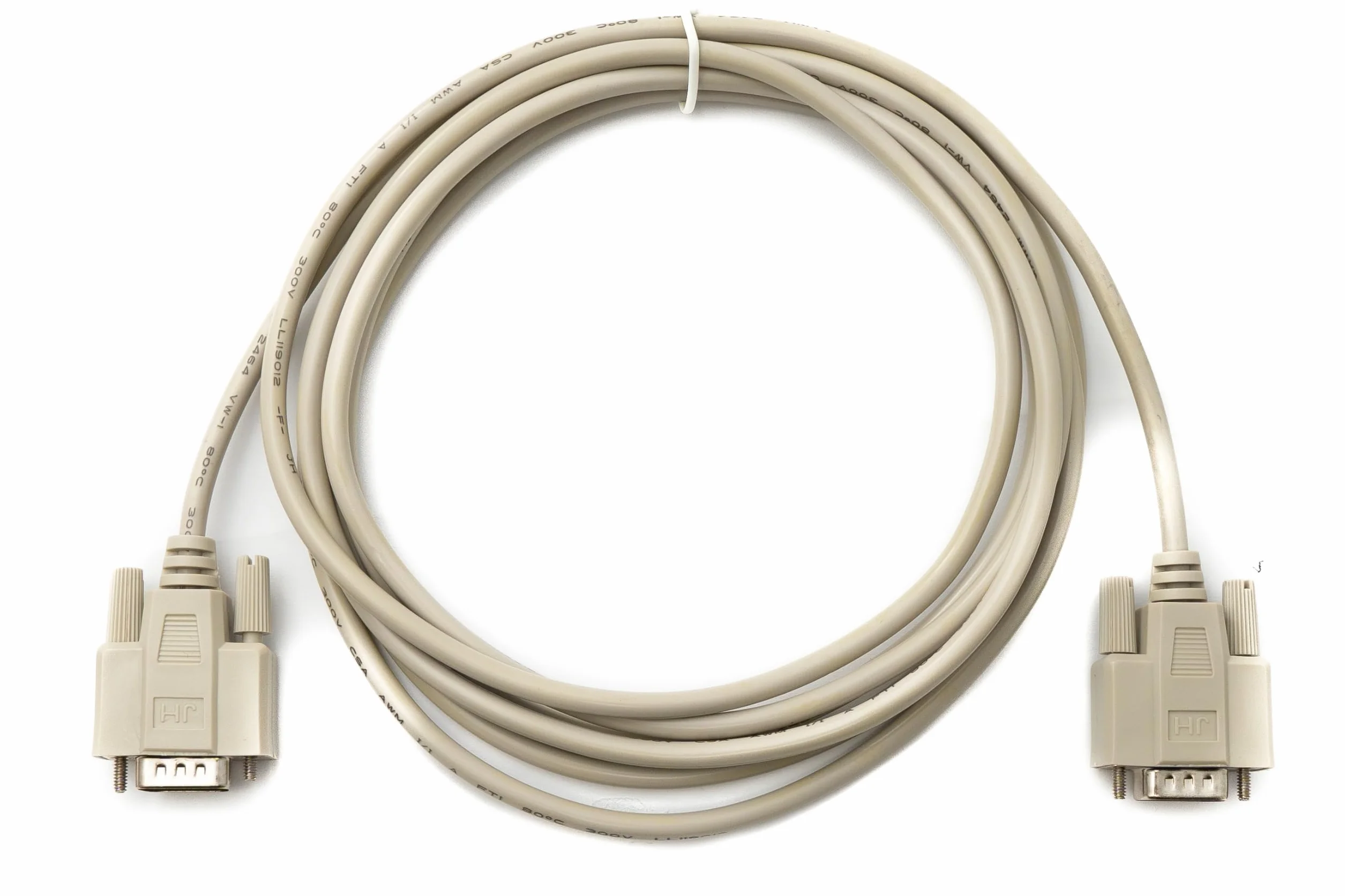 System-S D Sub Câble RS232 DB9 3 m 9 broches mâle vers mâle Gris