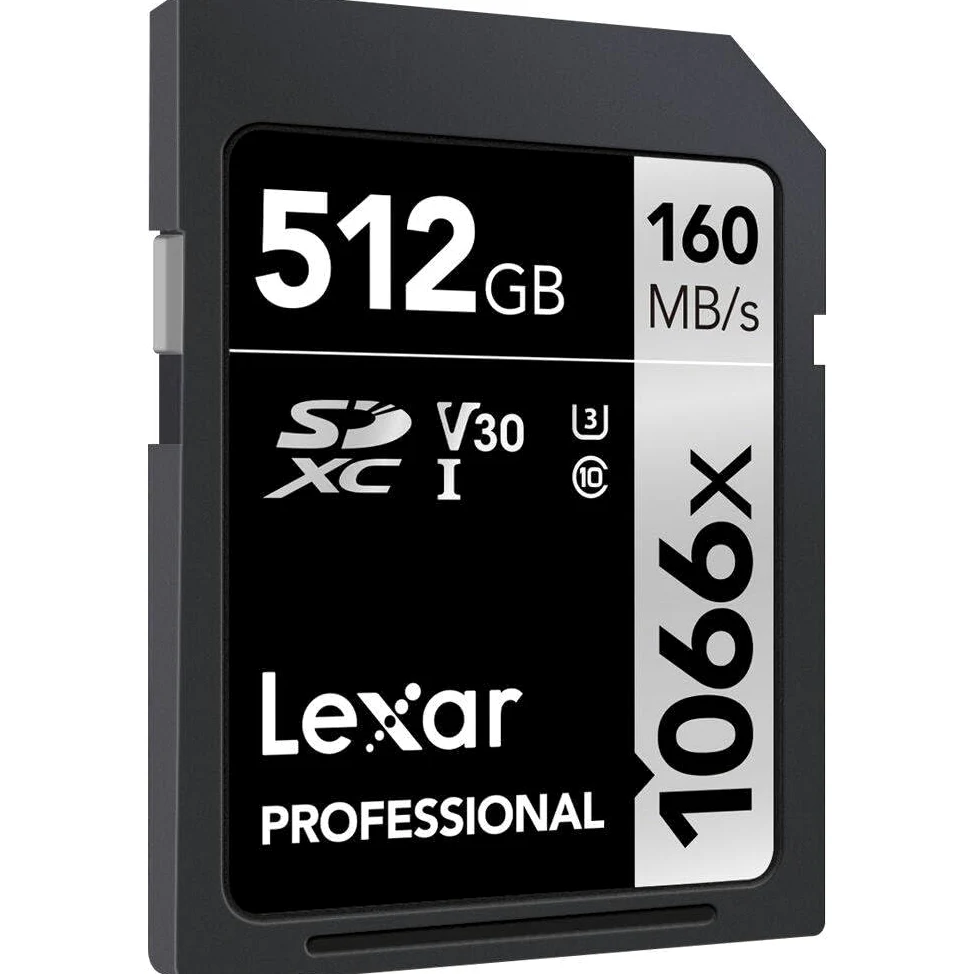 LEXAR Carte SDXC 512Go 1066x V30 U3
