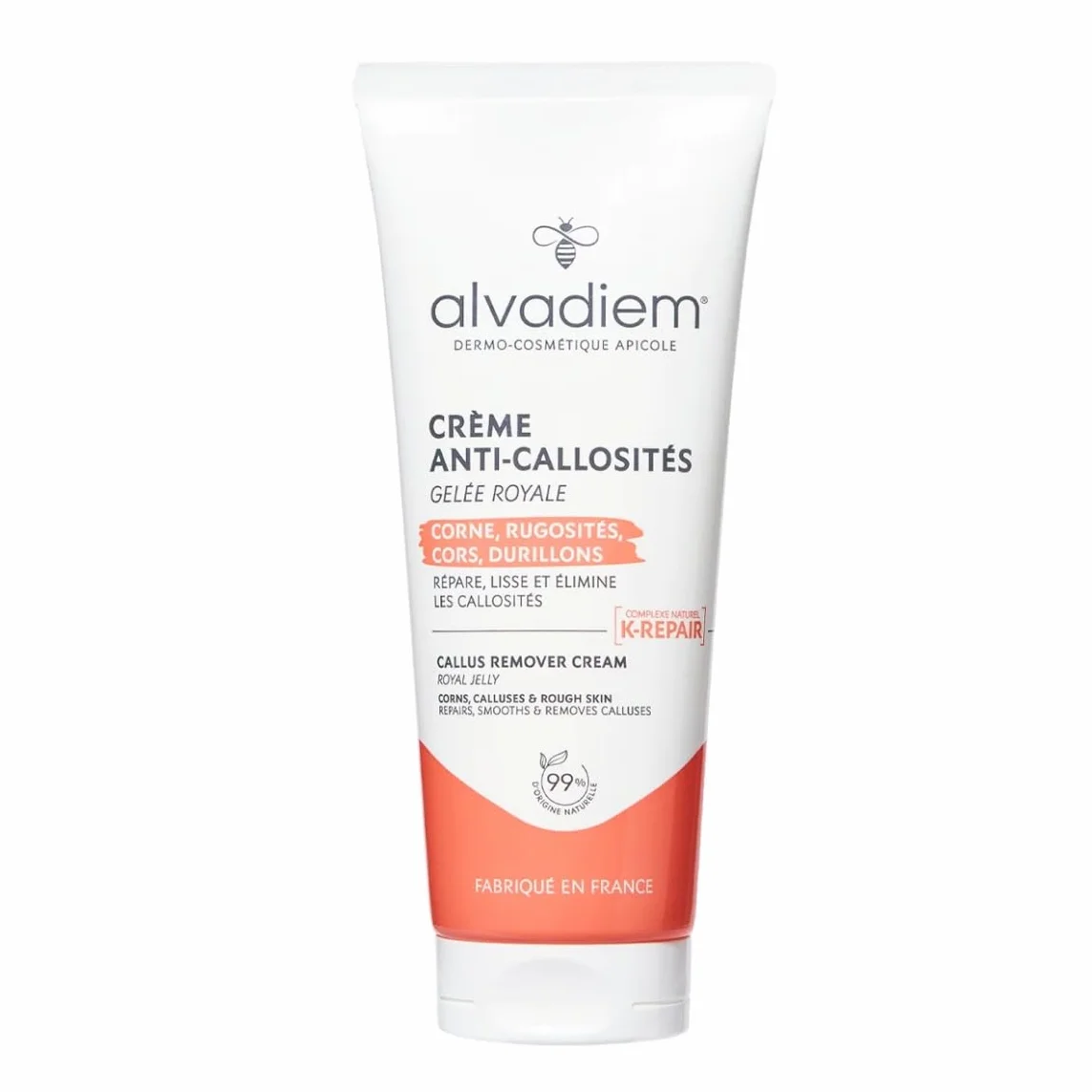 Crème anti-callosités à la gelée royale 75 ml Soin Kératolytique Naturel Fabriqué en France