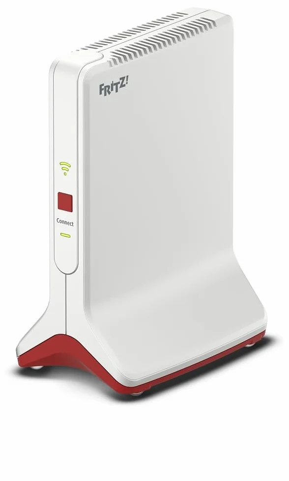 FRITZ!Repeater 6000 | Répéteur Wi-Fi 6 avec trois unités radio | 5 GHz (2 x jusqu'à 2.400 Mbit/s), 2,4 GHz (jusqu'à 1.200 Mbit/s) | Port LAN 2,5 Gigabit | Version internationale | Wi-Fi tri-bande (2,4/5/5 GHz), débit au top pour streamer et jouer, LAN 2,5