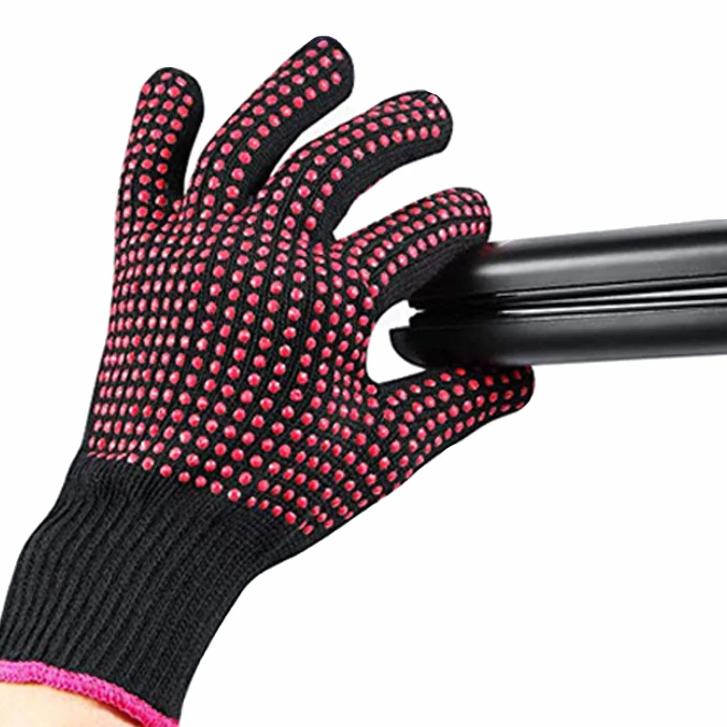 Lessmon Gants résistants à la chaleur pour coiffer les cheveux boucler lisser fer à friser